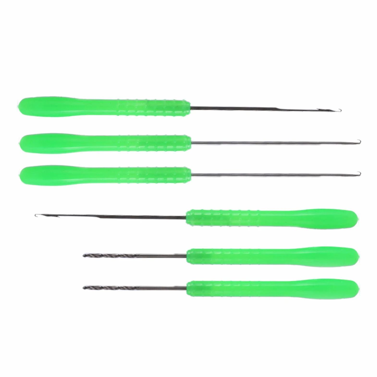 Dpofirs Set di Aghi per Esche da Pesca, Kit Perforazione Esche e Uncini con Punte Sottili, Impugnatura Ergonomica per Rig e Linee