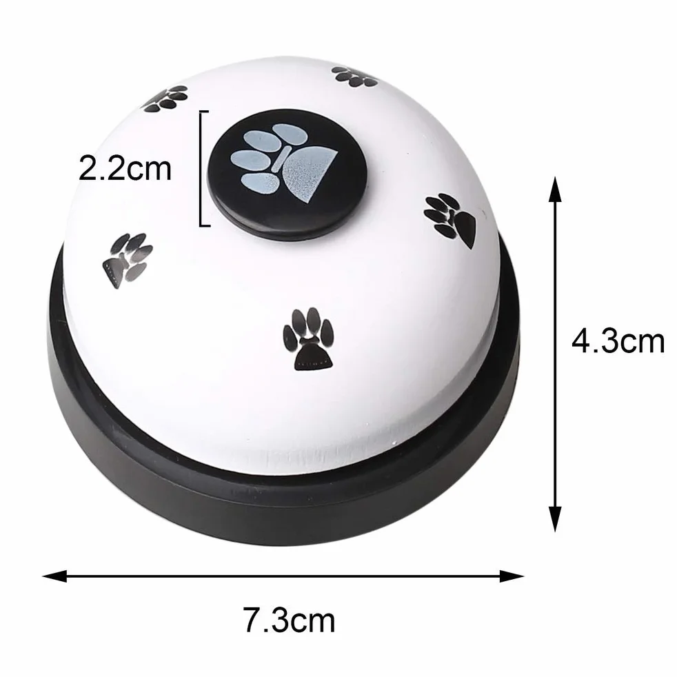 nuoshen Haokey 2 Campane da Allenamento per Animali Domestici, Campanelle per Cani e Gatti, Dispositivo di Comunicazione con Grande Pulsante (Bianco)