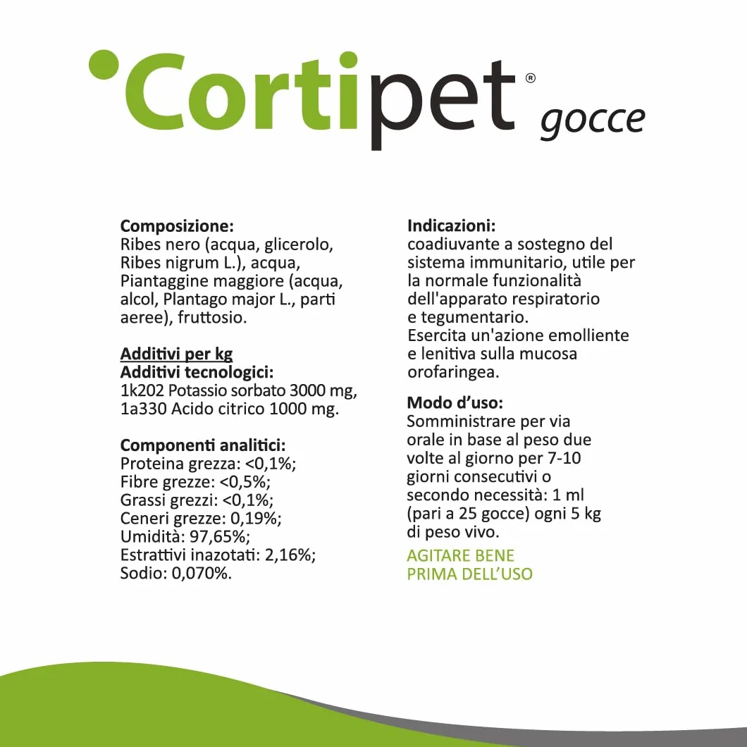Aurora Biofarma Cortipet Gocce 50ml Mangime Complementare per Cani e Gatti Sistema Immunitario