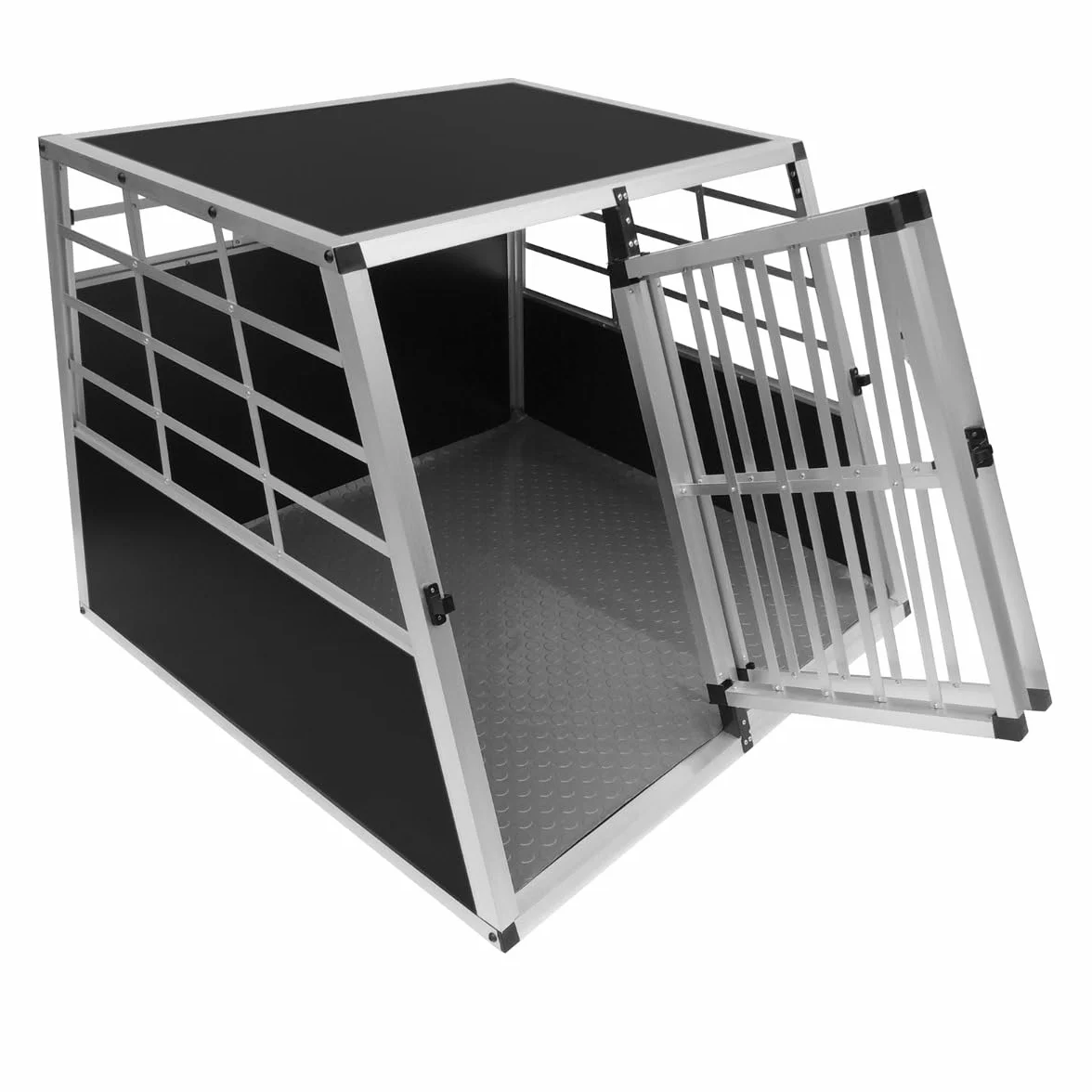 Monstershop - Gabbia Doppia per Trasporto Cani e Animali per Bauli Macchine Autovetture - Grande