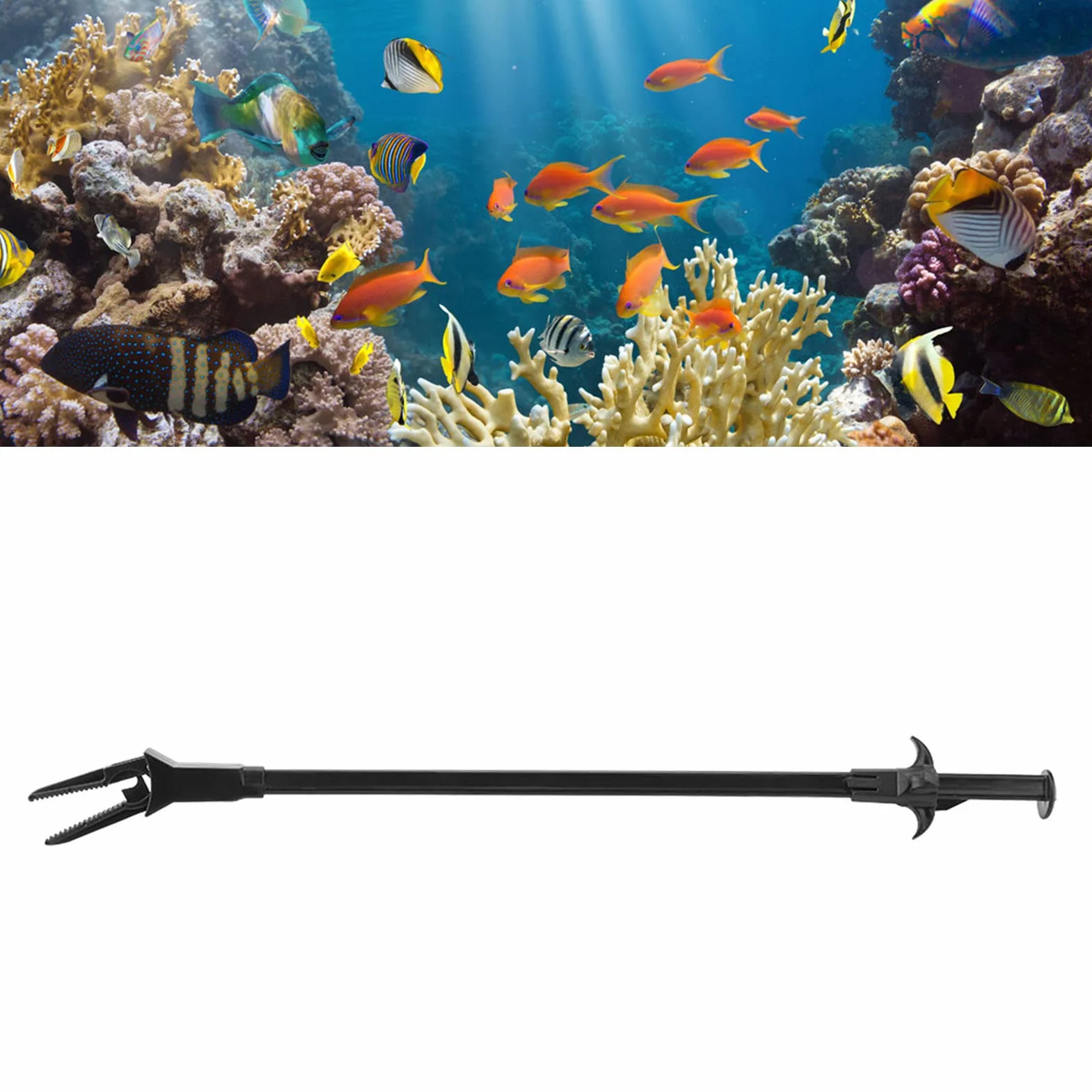 Pinza per piante acquatiche 50 cm plastica lunga acquario
