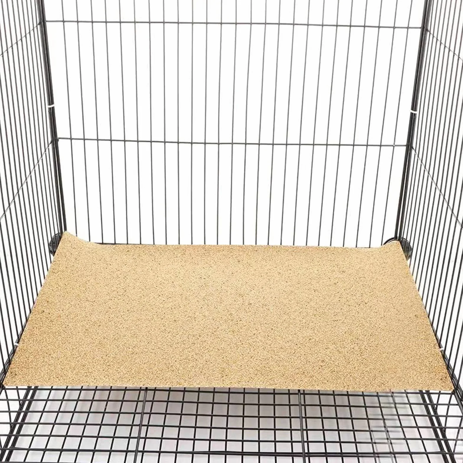 Carta per Ghiaia per Gabbie per Uccelli 43 x 28 cm, Rivestimento per Ghiaia per Uccelli, Carta Vetrata per Animali Domestici