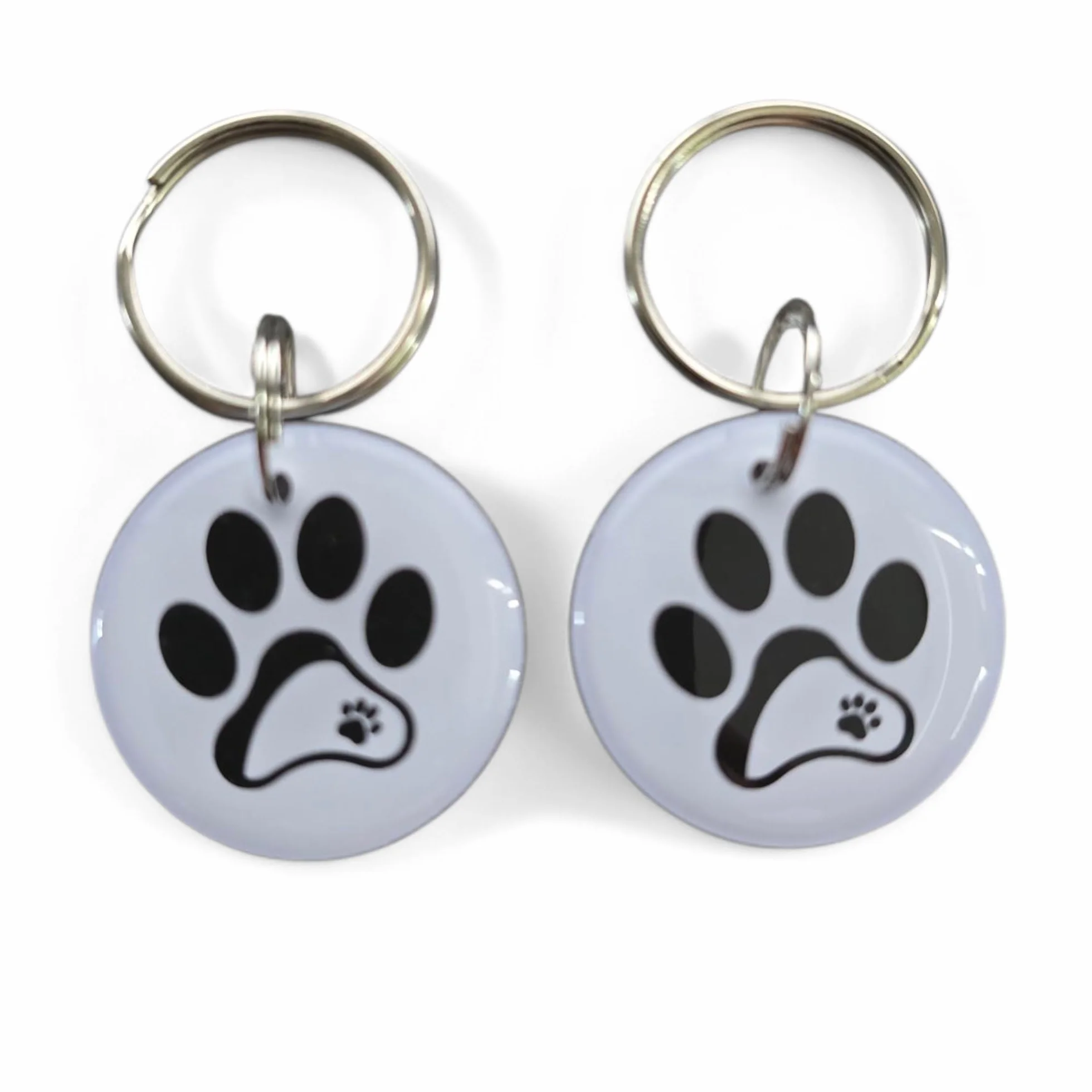 Compatibile con il collare RFID Sureflap Surefeed Microchip - Set di 2 medaglioni di ricambio impermeabili per animali domestici - Senza microchip (Bianco)