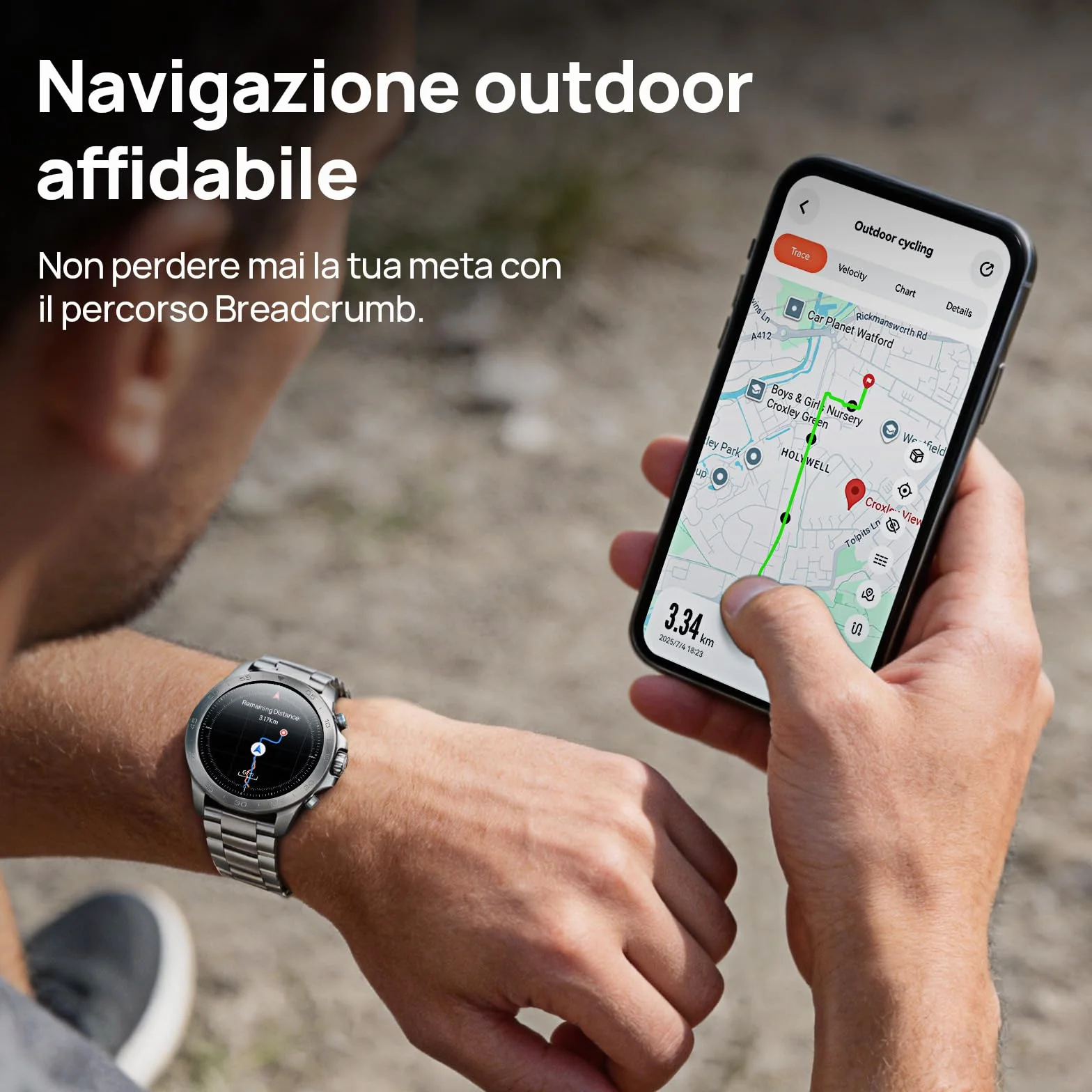 Mibro GS Explorer S Full Ti 48mm Smartwatch Outdoor con 1.32" AMOLED,Mappe Offline,Full Titanio,GPS Dual Band,10 ATM e 150+ Orologio Sportivo,20 Giorni Autonomia,Per iOS e Android