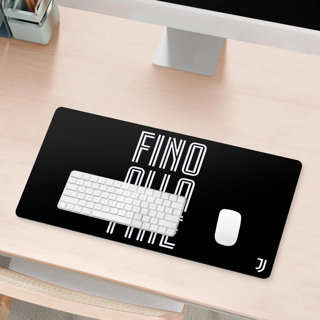 Head Case Designs Juventus Football Club Fino alla Fine Logo Tappetino per Mouse 600 x 300 mm L