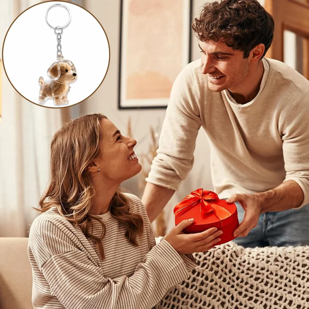 1 pezzo Portachiavi per collezionisti di peli di cane, ciondolo a capsula ricordo della pelliccia, regalo commemorativo, ciondolo commemorativo per peli di cane