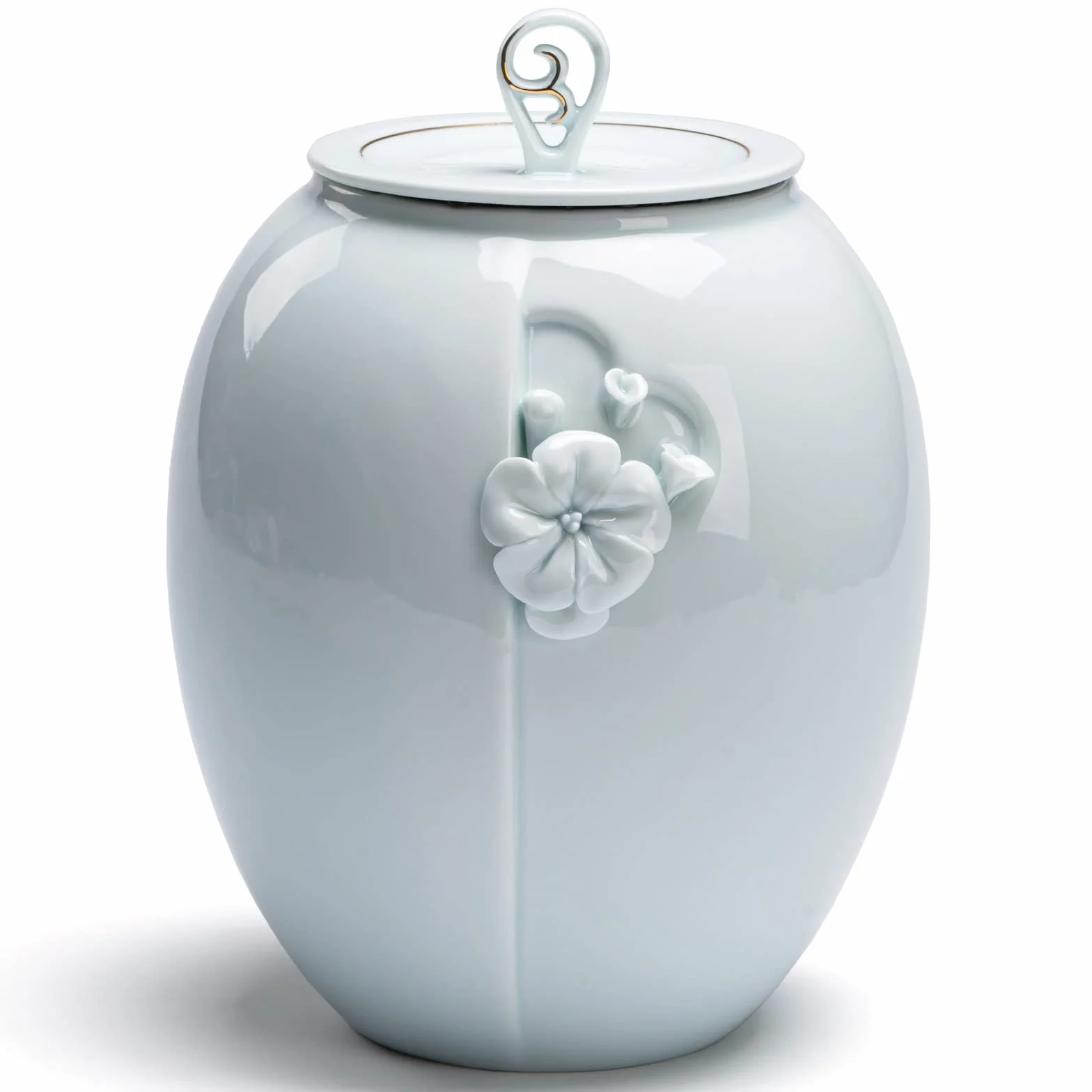Urna funeraria (grande), 2,4 L, adatta per Umana / Cani fino a 70kg, ceramica, verde