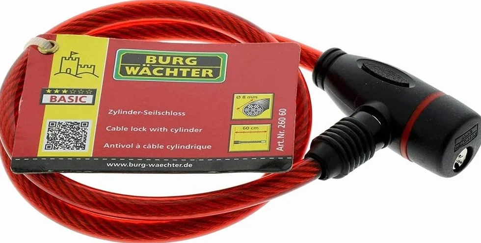 Burg-Wächter, Antifurto per bicicletta 260 60, Standard (colori assortiti)