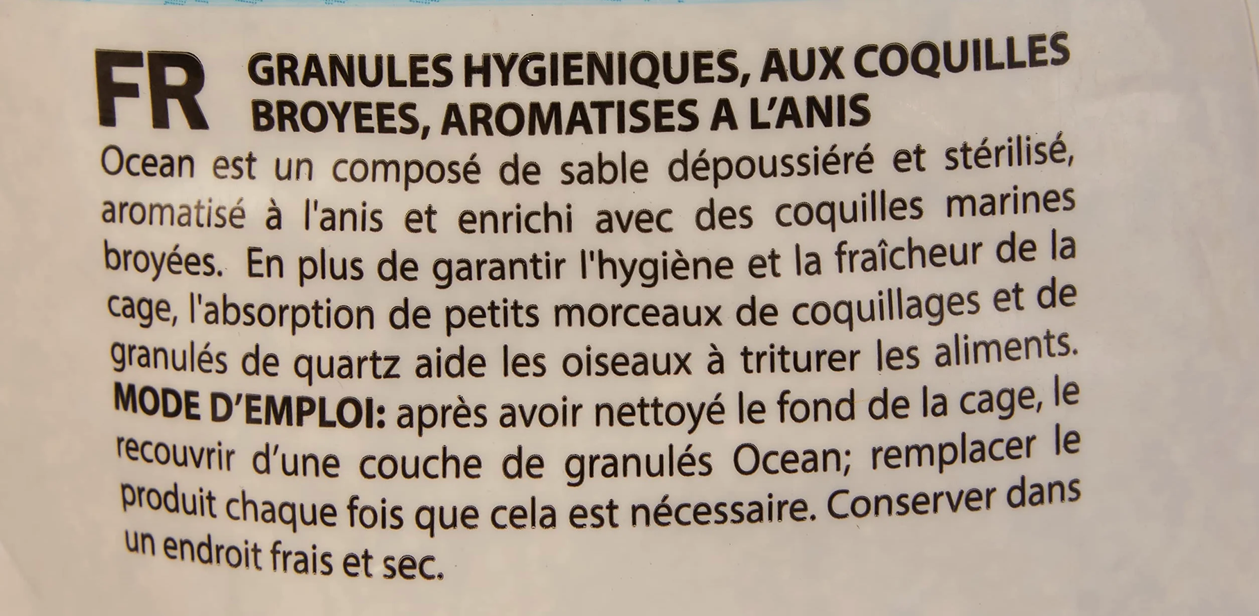Padovan - Sabbia oceanica per Uccelli all'anice -depolverizzata e sterilizzata - 5 kg