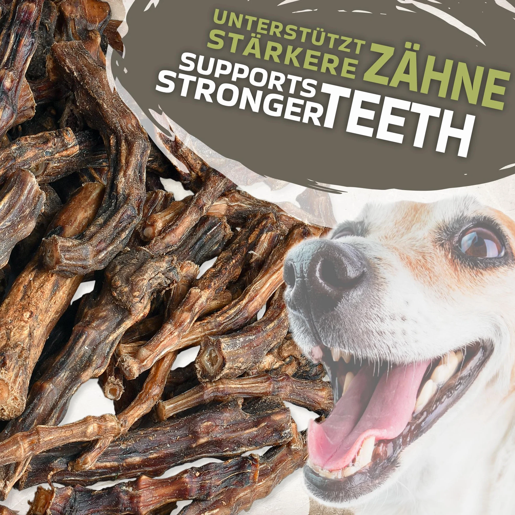 Coda di manzo di alta qualità (1 kg) | 100% pura carne bovina, naturale e senza additivi, ricche di proteine per cani, massaggiagengive naturali per la cura dei denti, fresche e di alta qualità