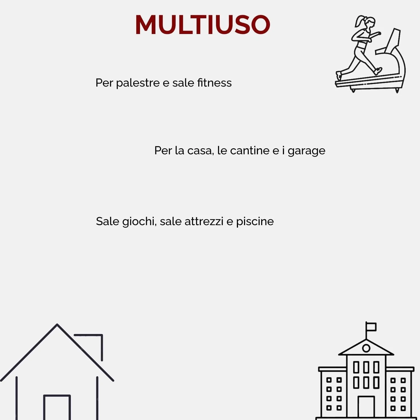 TAPPETO GOMMATO FITNESS 60 X 60 CM AD INCASTRO PUZZLE PAVIMENTO PALESTRA MATERASSINO ANTISCIVOLO TATAMI KARATE PAVIMENTO COMPONIBILE