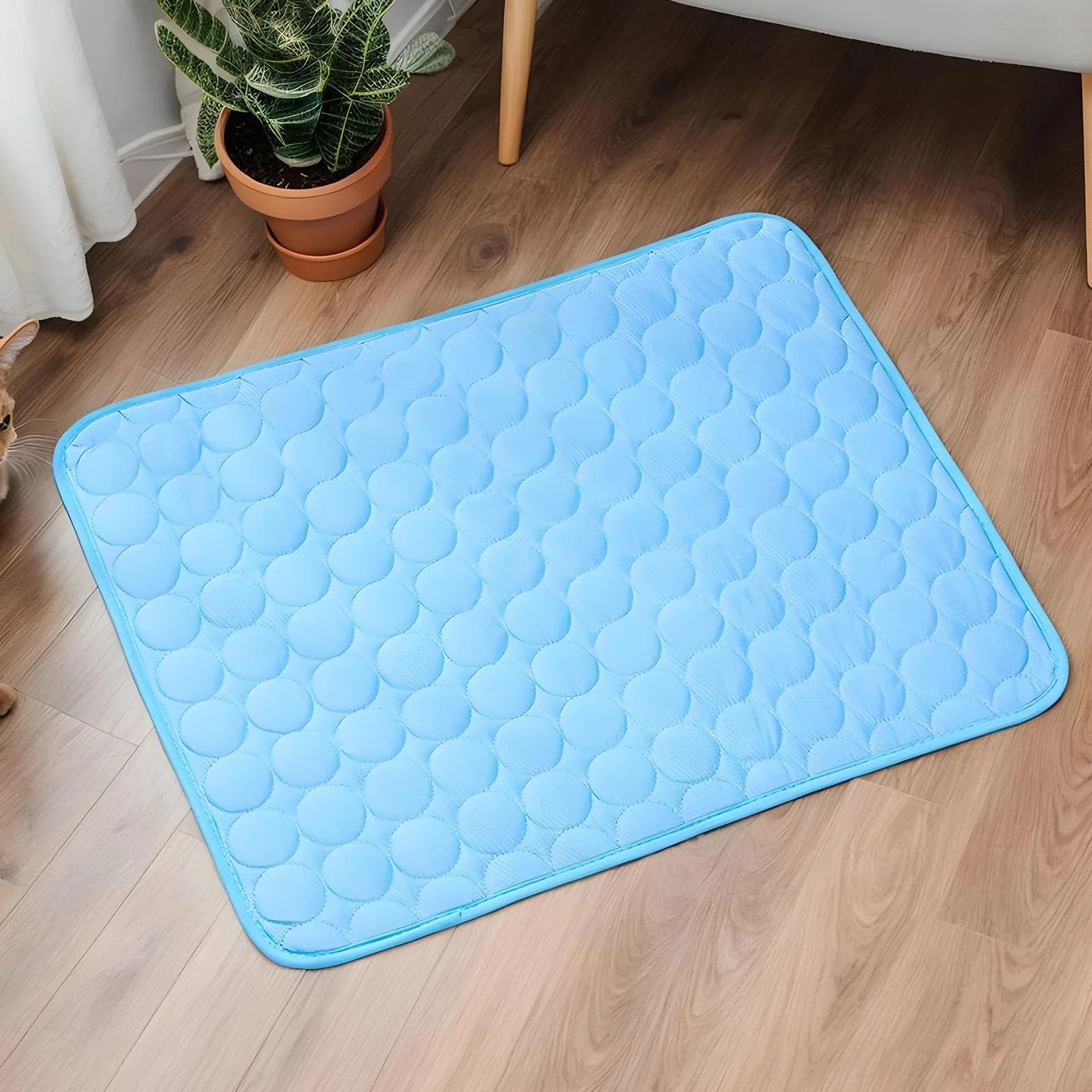 Tappetino Refrigerante 30x40cm Seta Di Ghiaccio Per Cani Gatti, Adatto A Gabbie, Dissipazione Del Calore Portatile