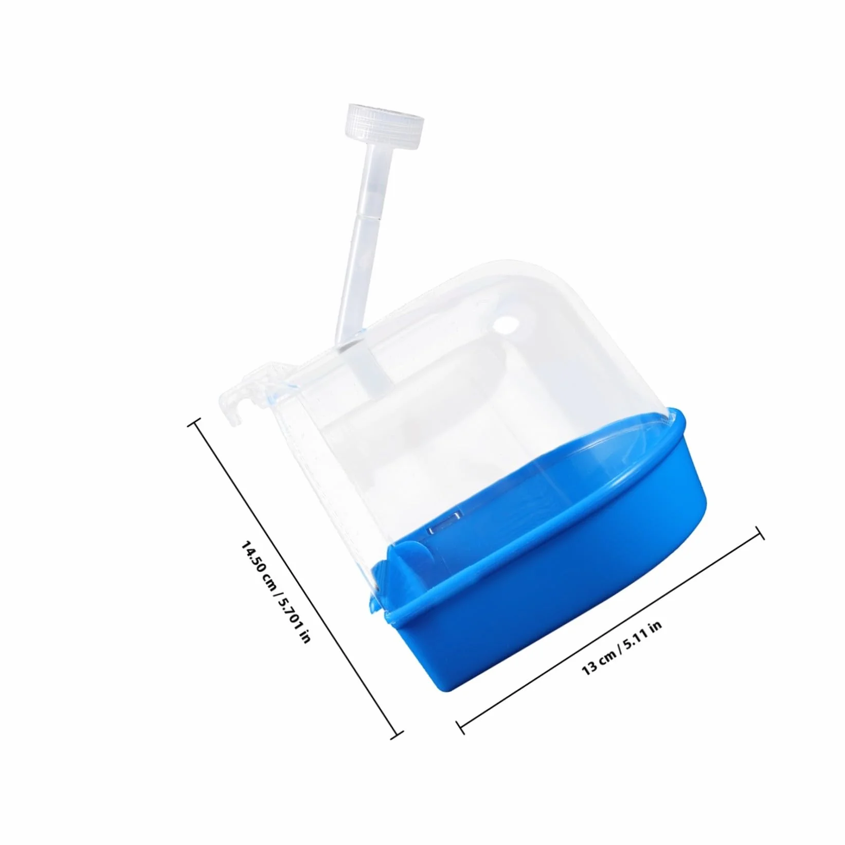 Gatuida Vasca da Bagno per Uccelli in Plastica Vassoio Rimovibile, Dimensioni Grandi per Pappagalli e Uccelli Domestici, per Gabbie e Bagni Comodi