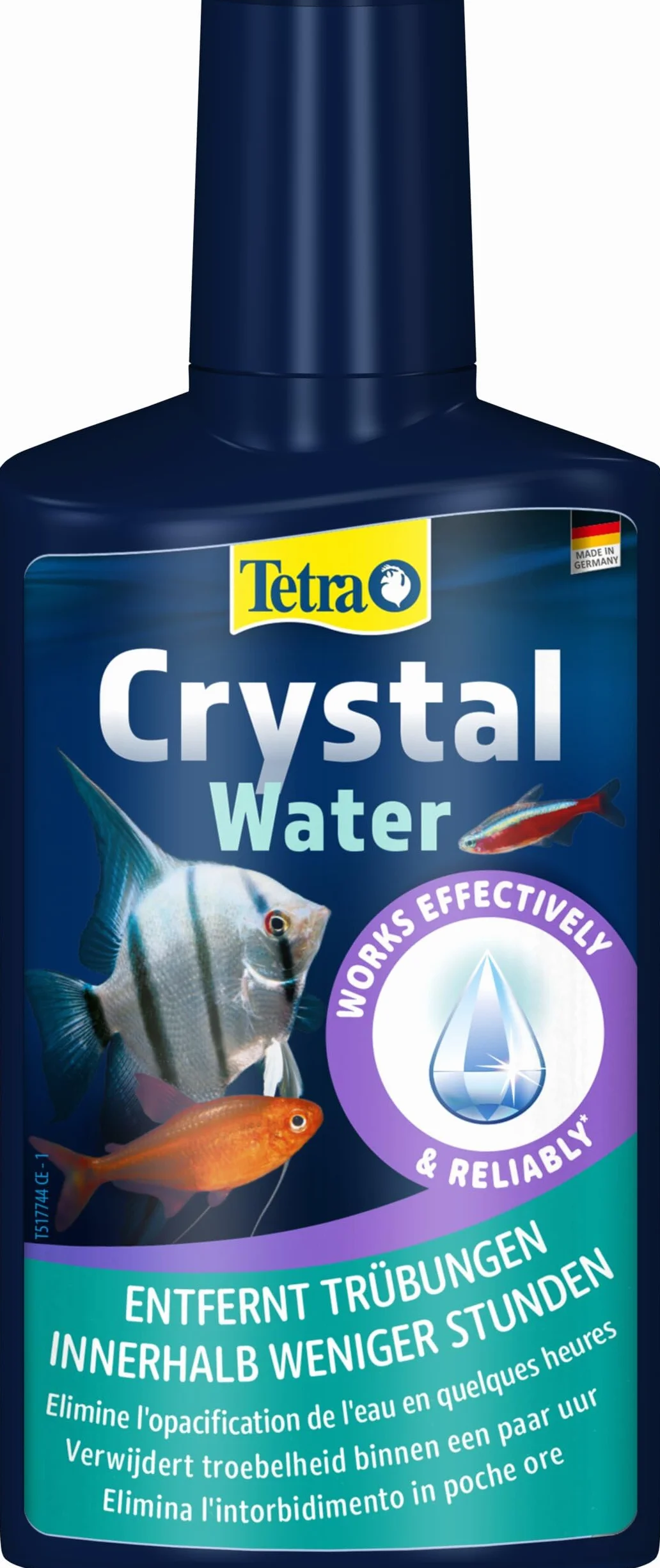 Tetra CrystalWater 250 ml Elimina Intorbidimento Acqua Acquario