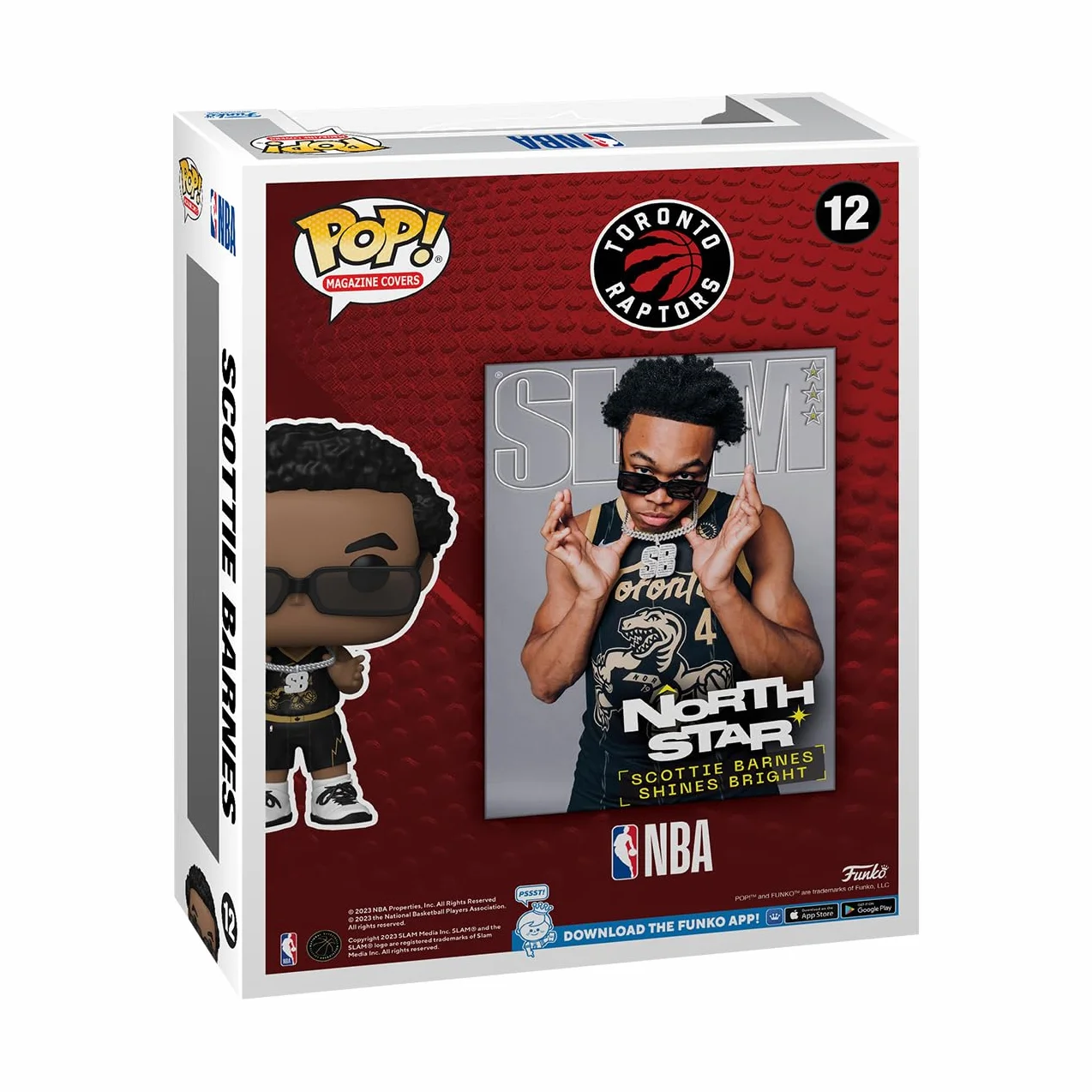 Funko Pop! NBA Cover: Slam Scottie Barnes Figura in Vinile da Collezione Regalo Ufficiale Bambini Adulti Sport