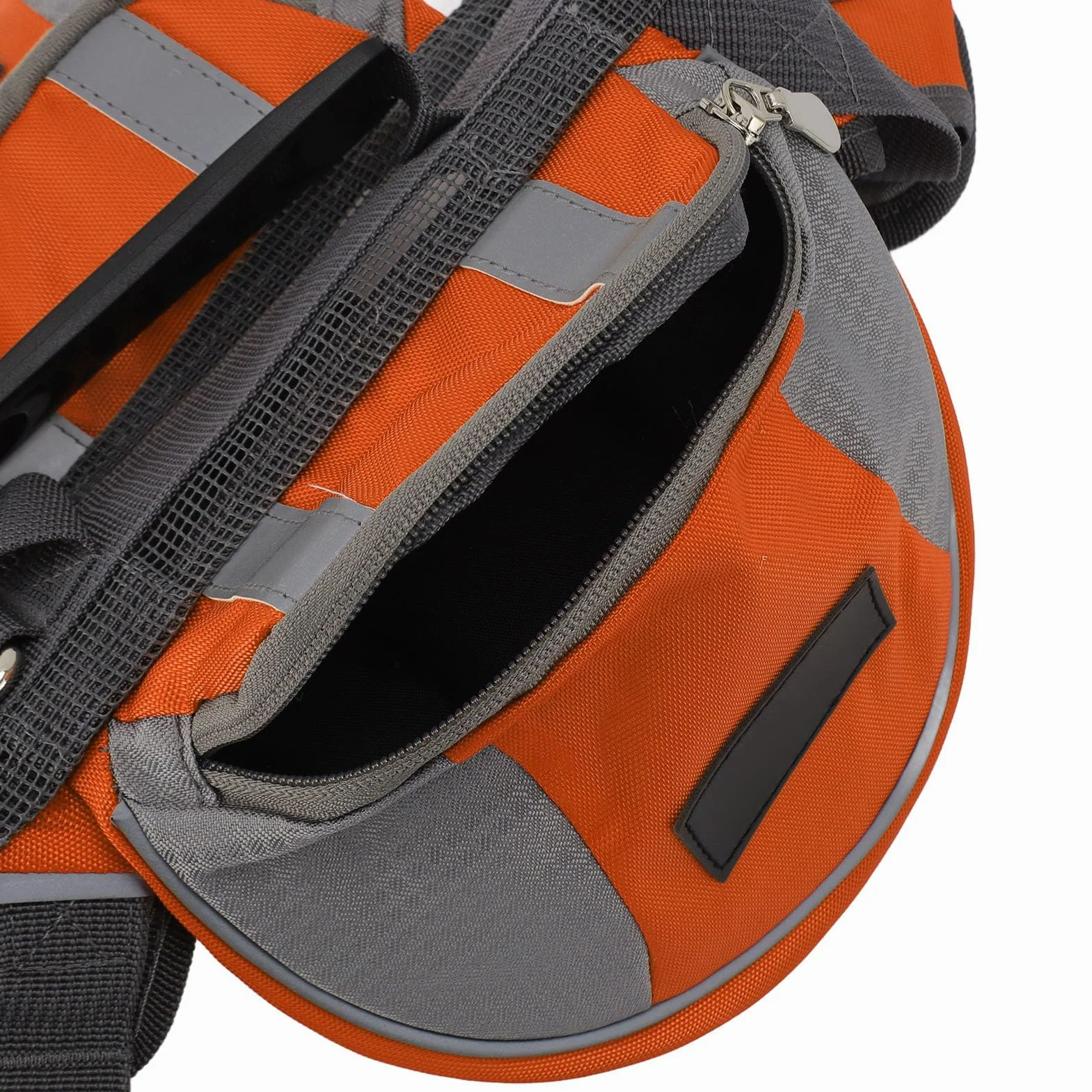 Borsa da Sella per Zaino per Cani, Borsa da Sella con Imbracatura Regolabile con Tasche Laterali di Sicurezza Riflettenti Gilet per Cani per Escursionismo, Campeggio, Viaggi,