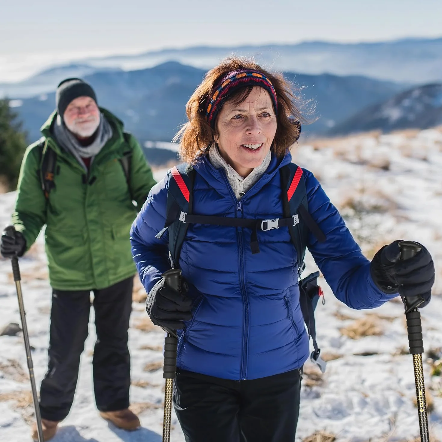 Bastoni da trekking regolabili 65-135 cm nordic walking escursionismo