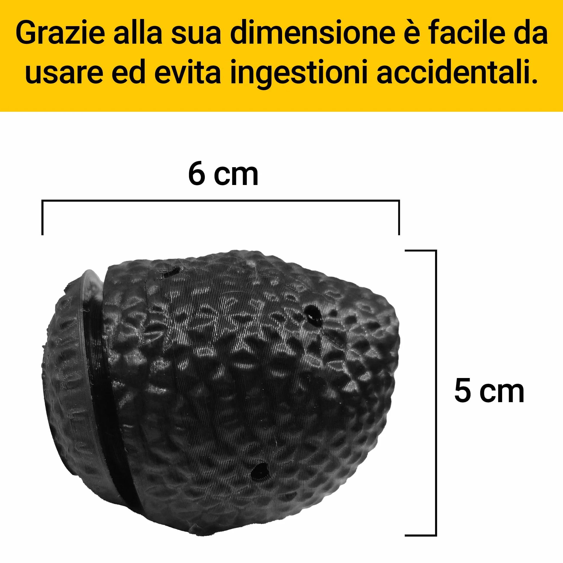 Kit Professionale con Finto Tartufo Nero Completo con Guida e Olio da addestramento Cani Tartufo addestramento Cane da Tartufo, Tartufo Sintetico ovetto per addestramento