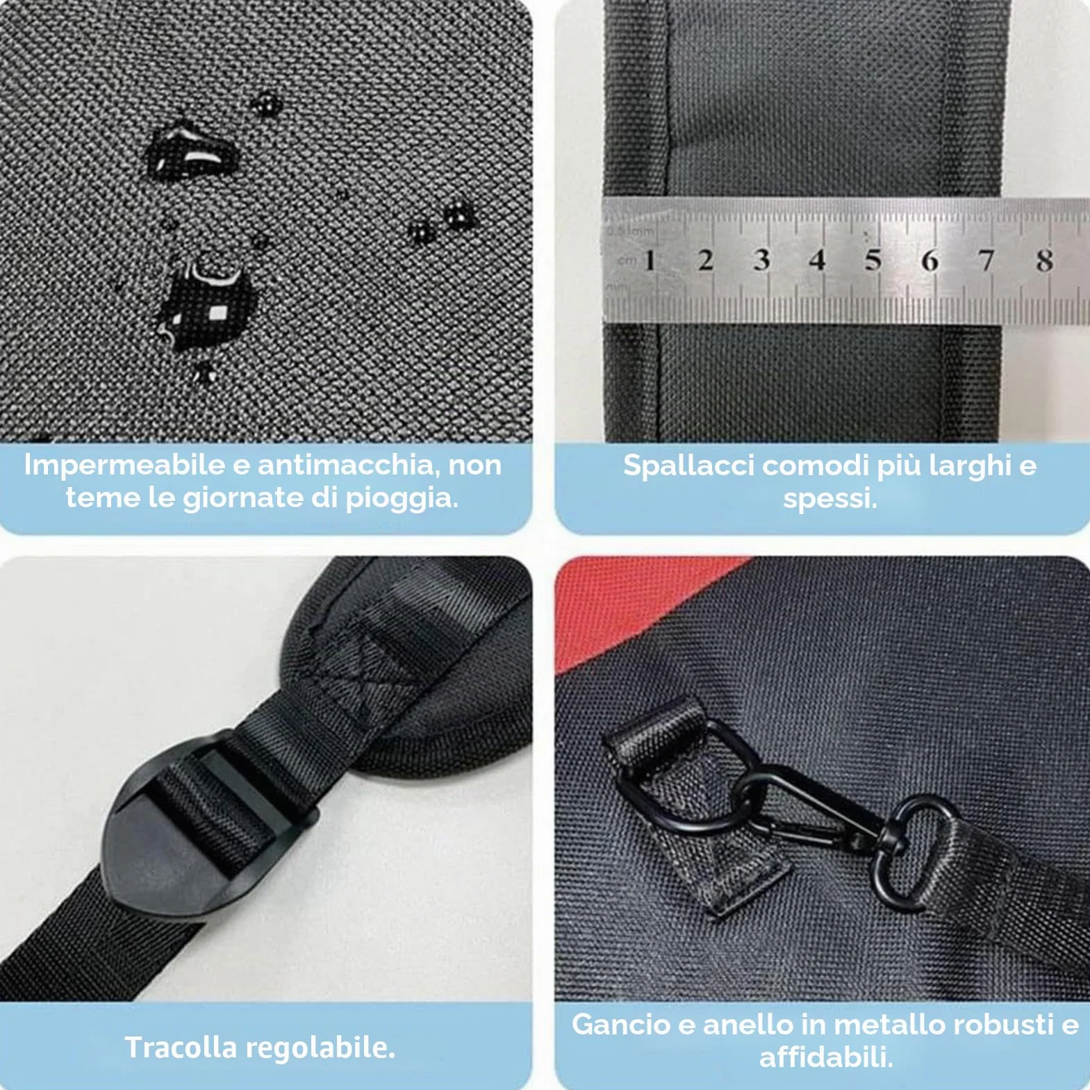 Trasportino regolabile e traspirante per cani – Zaino da trekking per animali domestici per viaggi in moto – Brand per disabili, camminata, toelettatura, scale, veterinario