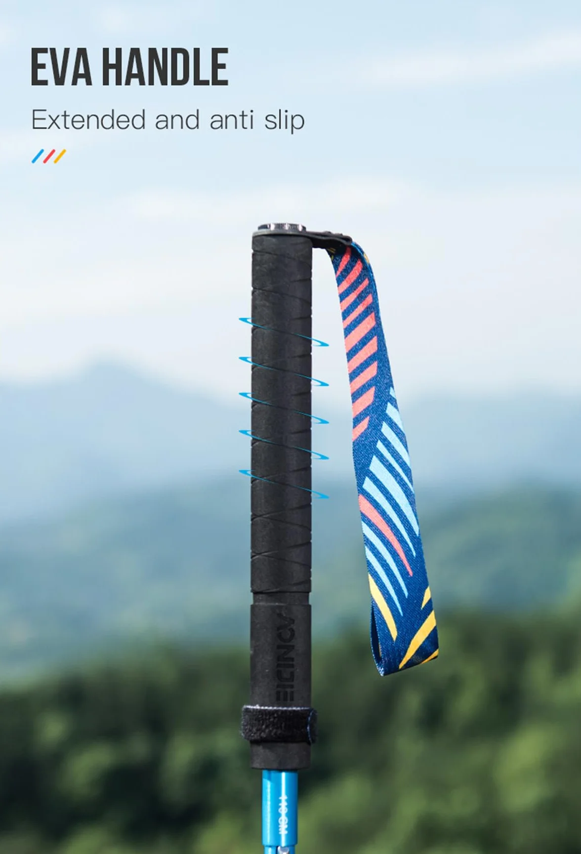 AONIJIE Bastoncini Trekking Pieghevoli Alluminio Ultraleggero 110CM 120CM