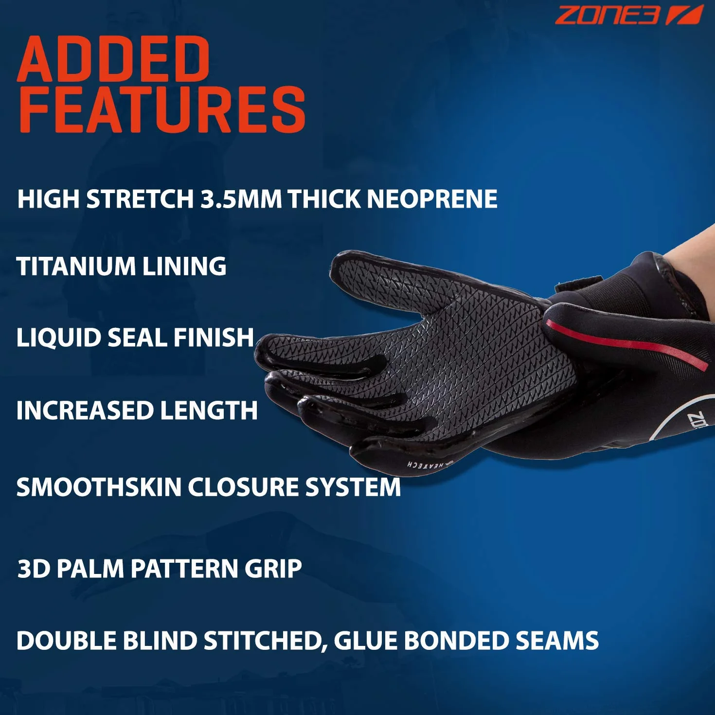 ZONE3 Guantes Heat Tech - Guantes de Neopreno Heat Tech Unisex Adulto