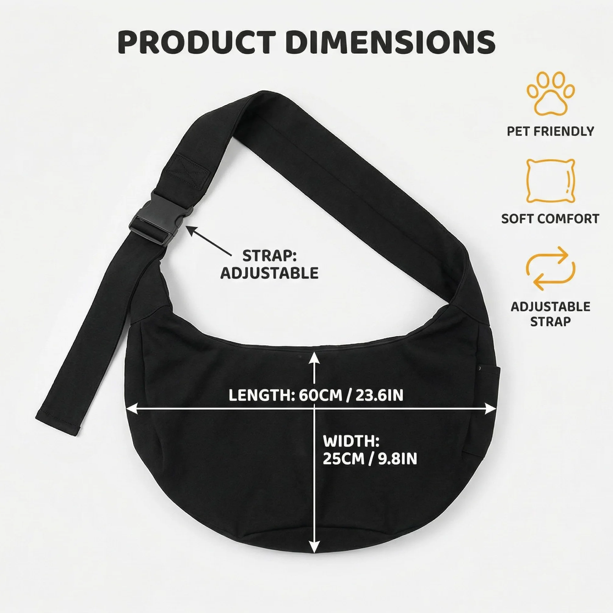 Regolabile Borsa da Viaggio per Cani Piccola, Reversibile Borsa a Tracolla Porta Animali Domestici, per Cane/Gatto Fino a 7.5 KG, per Viaggio, Ciclismo, Passeggiata