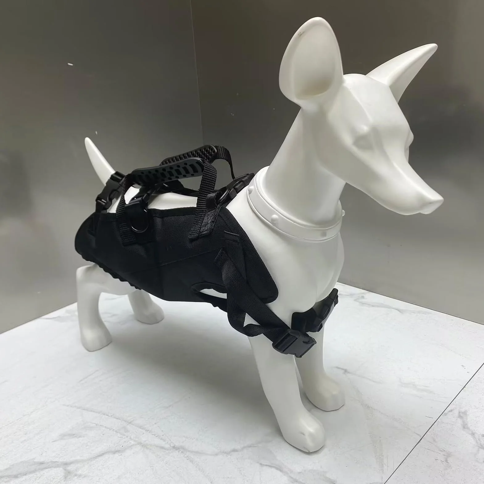 Imbracatura per cani | Traspirante regolabile | Zaino da trekking per animali domestici per viaggi in moto per disabili durante la camminata toelettatura scale veterinario salvataggio anziani