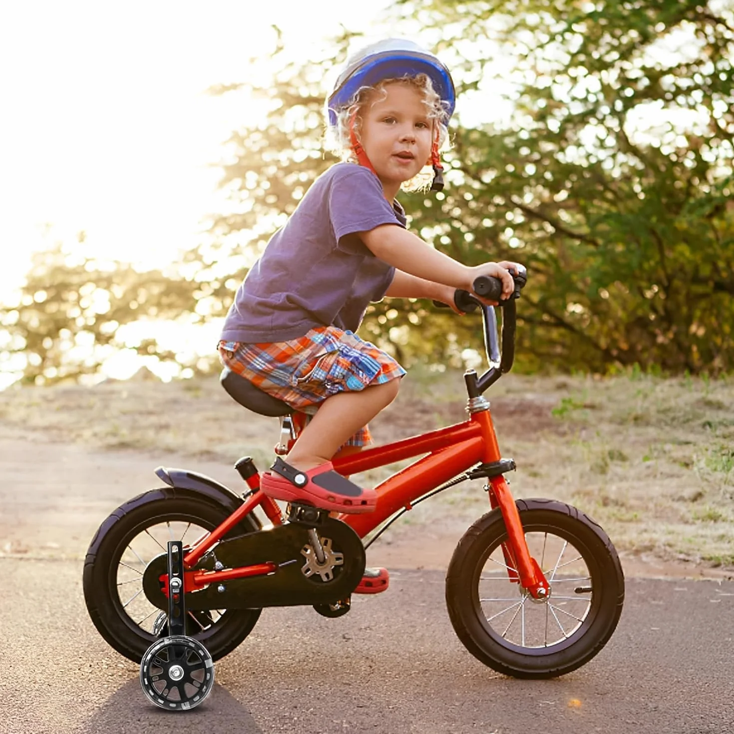 Rotelle bicicletta bambino,Ruote Ausiliarie per Biciclette,Rotelle Stabilizzatori,Training Wheels for Bikes Stabilizzatori,Ruote di Sostegno di Sicurezza