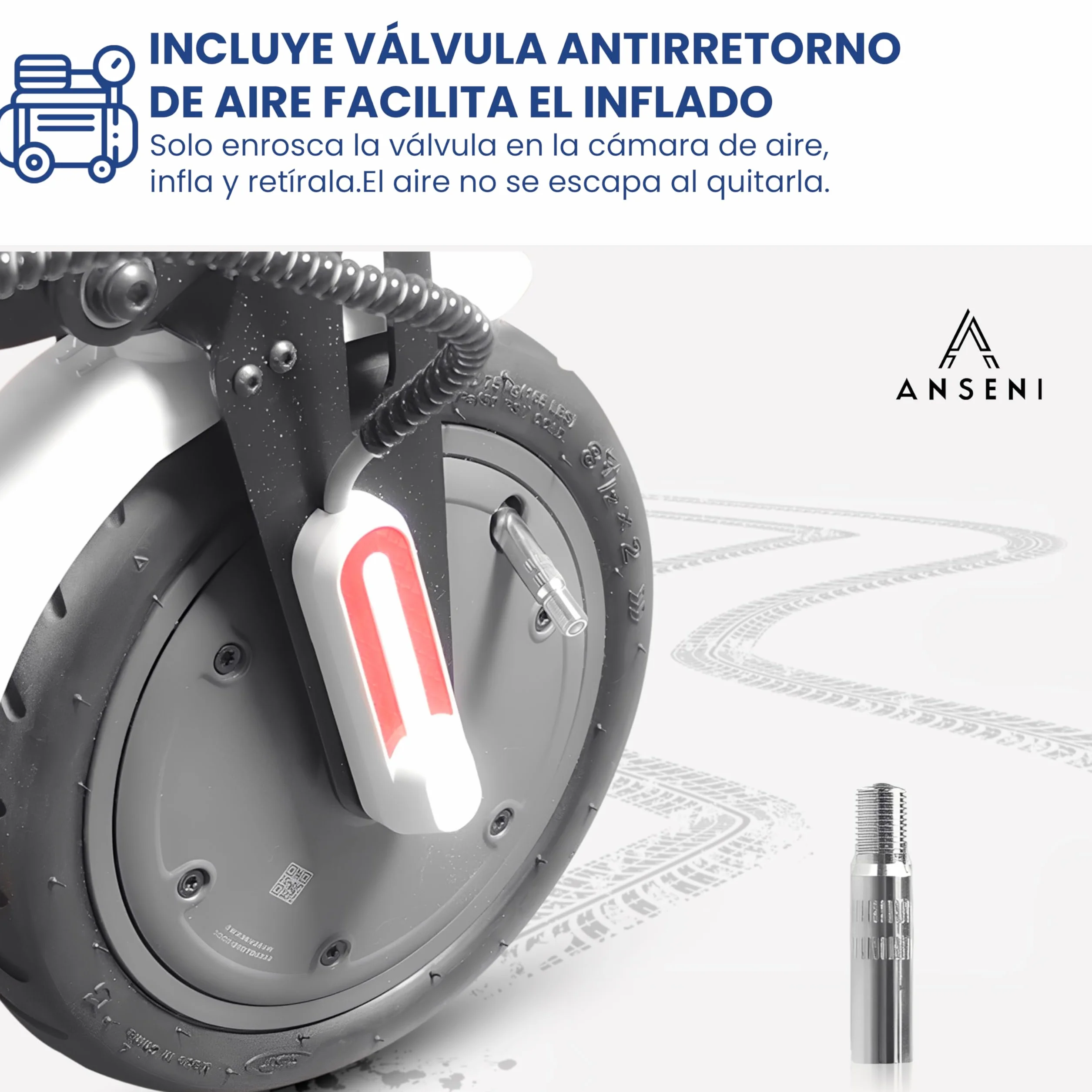 ANSENI Gomme Monopattino Xiaomi 8.5 pollici 8 1/2X2 Ruota 50/70-6.1 Copertone 20cm Camera d'aria Ricambi per Monopattino Elettrico 8,5 Pollici Scooter Xiaomi M365 Pro2 1S Essential