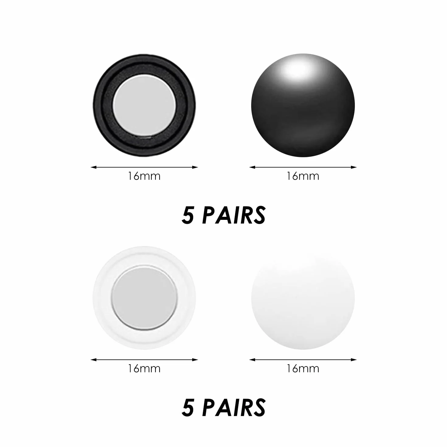 Fibbie Magnetiche in Tessuto Numerico 10 Paia, Clip per Badge da Corsa, Set Accessori Sportivi