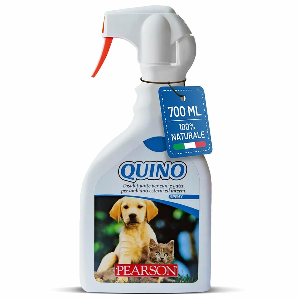 PEARSON Disabituante per Cani e Gatti Spray 700ML, Profumo Agrumato, Spray Anti Pipi Gatto e Cane, Soluzione Anti Urina per Interni ed Esterni, Disabituante Gatti Made in Italy