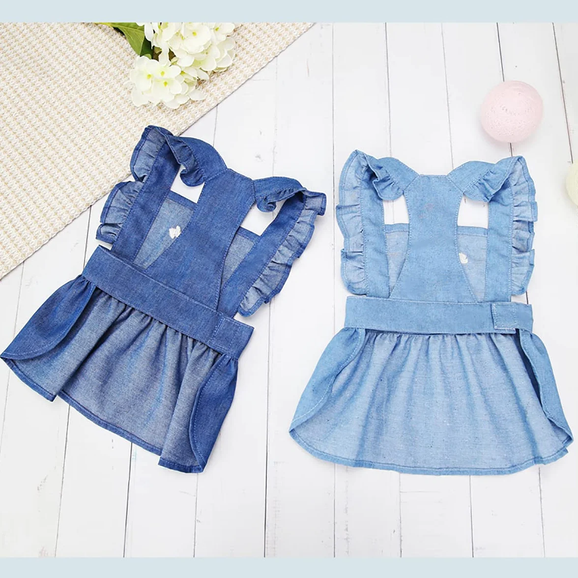 Abito per Cani Cucciolo Gonna di Lusso Vestiti Abiti da Principessa Aabito da Sera per Matrimoni Gonna Tutu Gonna in Denim per Cani di Piccola Taglia