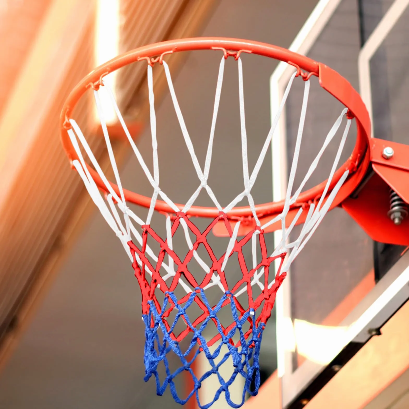 Scettar Rete da Basket 5 Pezzi 4mm Nylon Rimovibile per Canestro Esterno