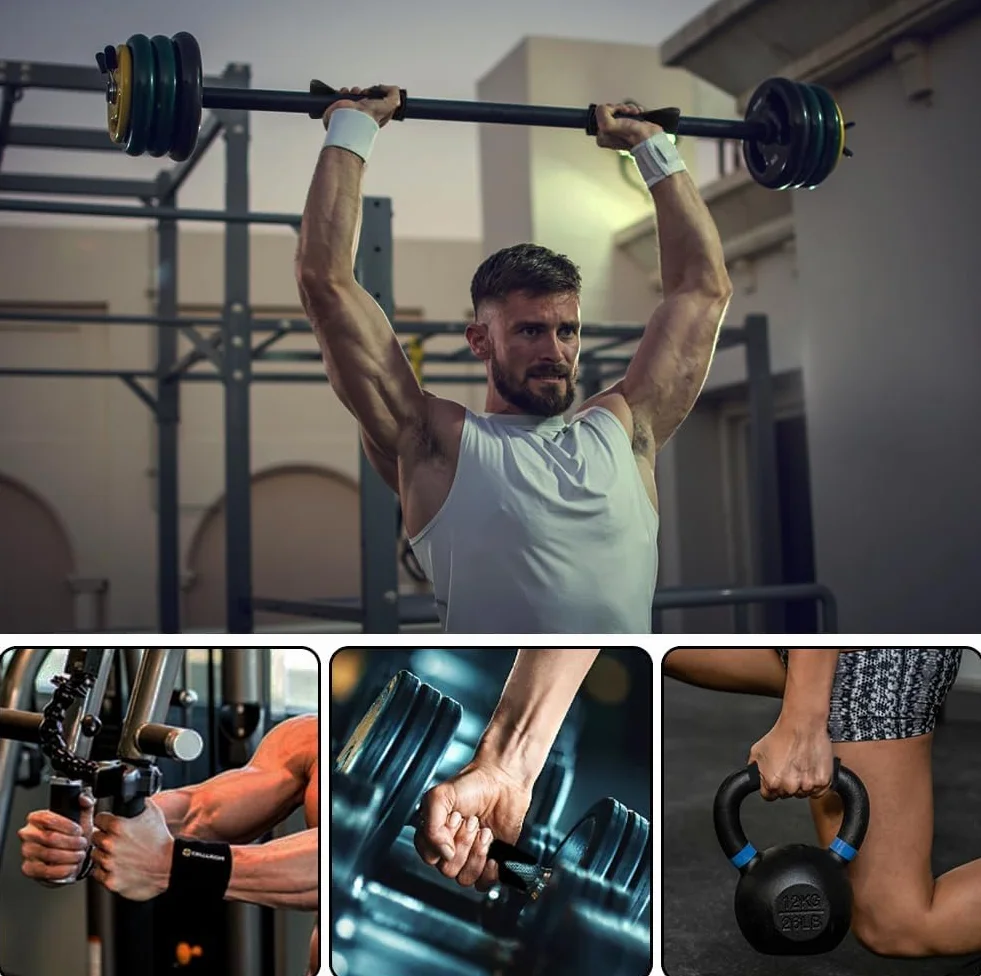 Flintronic Grip Pad, 6 Pezzi Cuscinetti da Allenamento in Neoprene per Palestra Bodybuilding