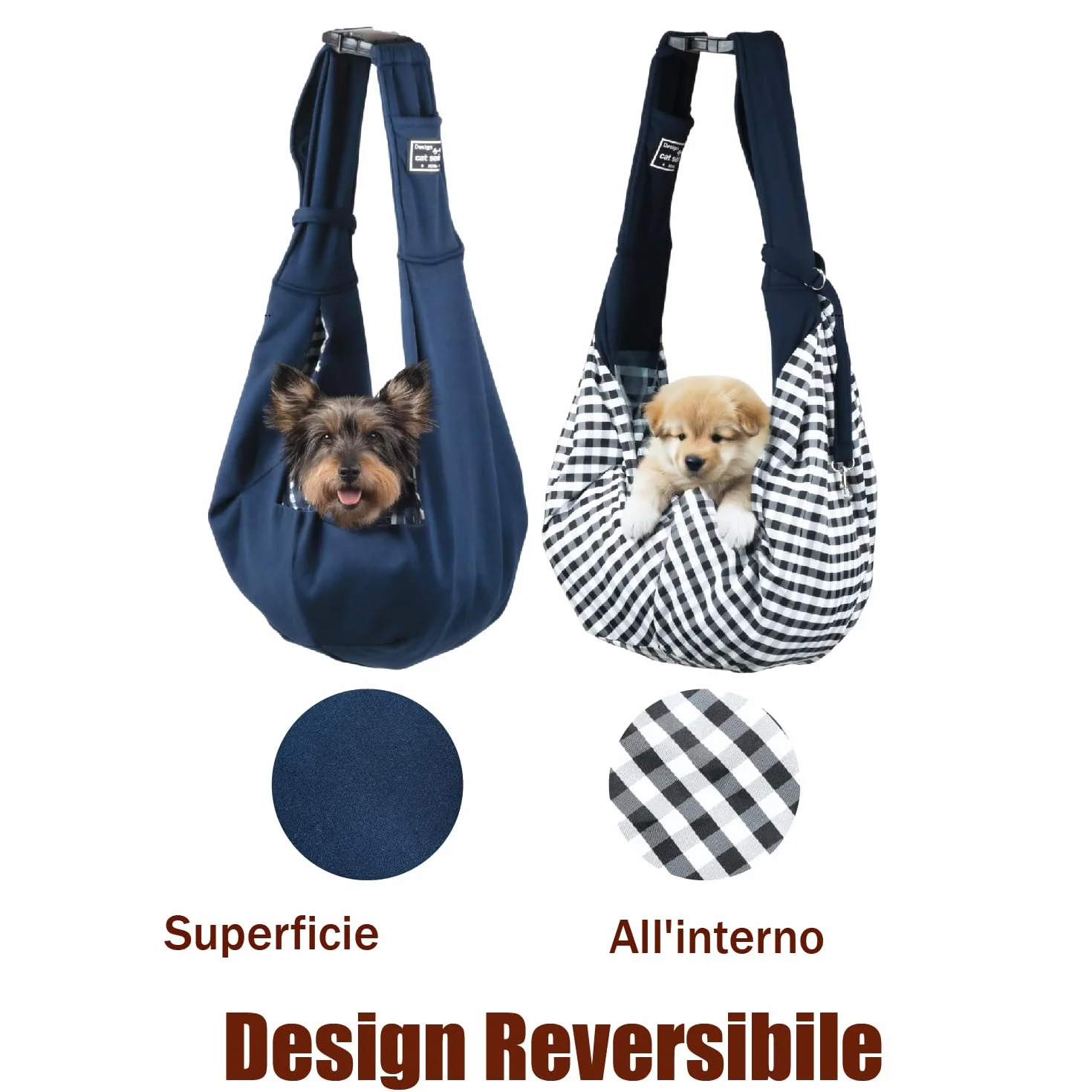 1 Pezzo Borsa per cani, Regolabile Borsa da Viaggio per Cani Piccola,Trasportino da Passeggio Regolabile, Trasportino da Passeggio, Borsa per cani fino a 7,5 kg