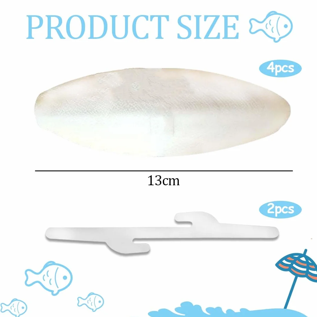 Osso Di Seppia Per Pappagalli 4 Pezzi Naturali Con Supporti Metallici Grandi Giocattolo Masticabile 11-13Cm