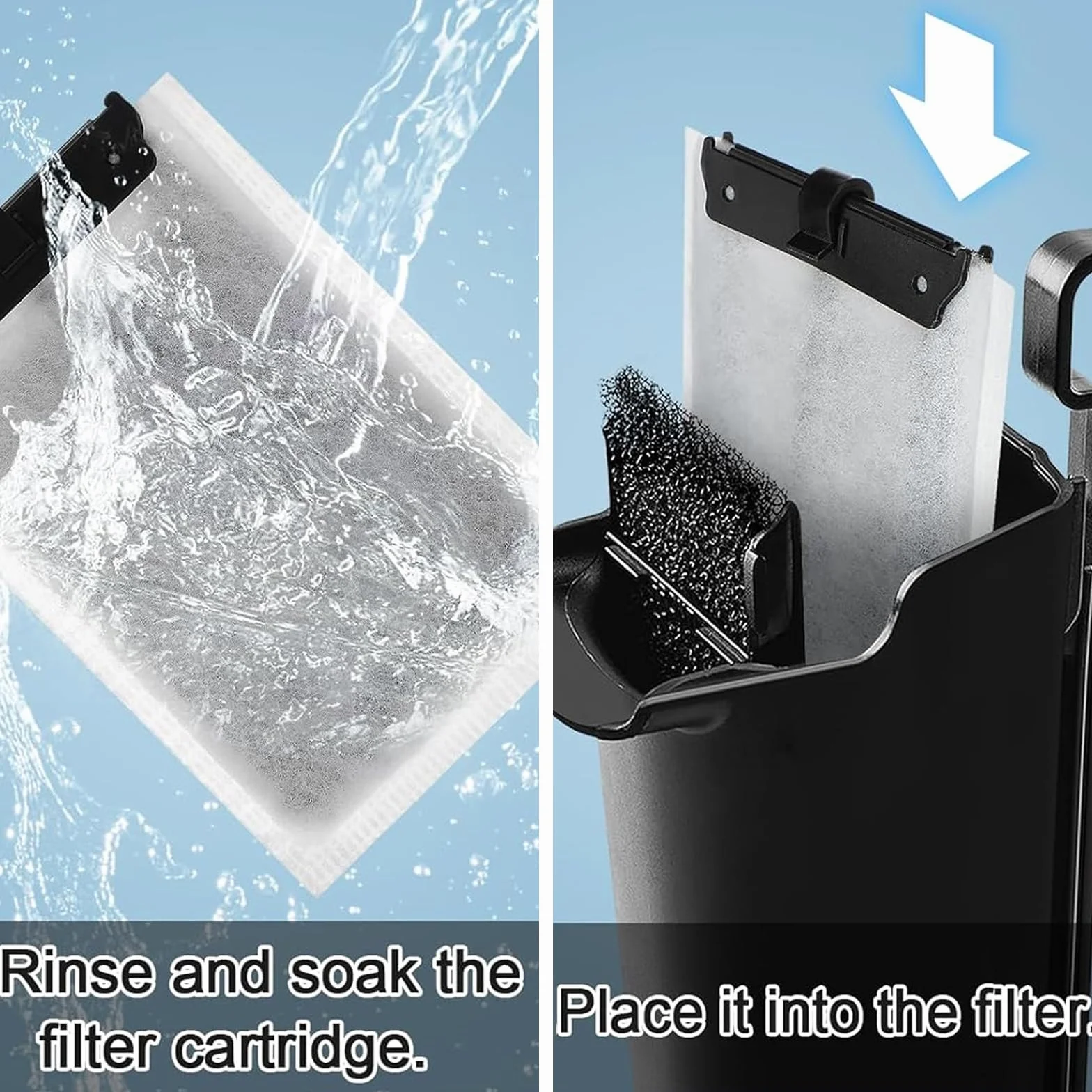 10 Pezzi Adatti per Filtri Tetra Easycrystal 250 & Filterbox 300, Filtri di Ricambio per Reptofilter, Tetra Easycrystal Accessorio per Acquari Dotato di Carbone Attivo e Zeolite