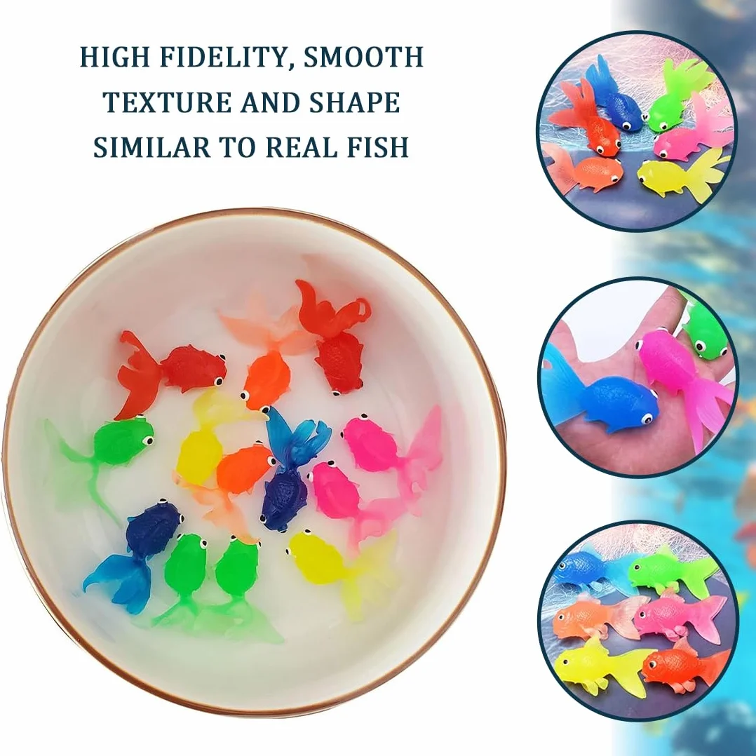 28 PCS Plastica Piccoli Pesci Finti Tropicali Pesce Tropicale Figura in Movimentopesci Galleggianti può Essere Sospeso Non Girato per la Decorazione di Acquari