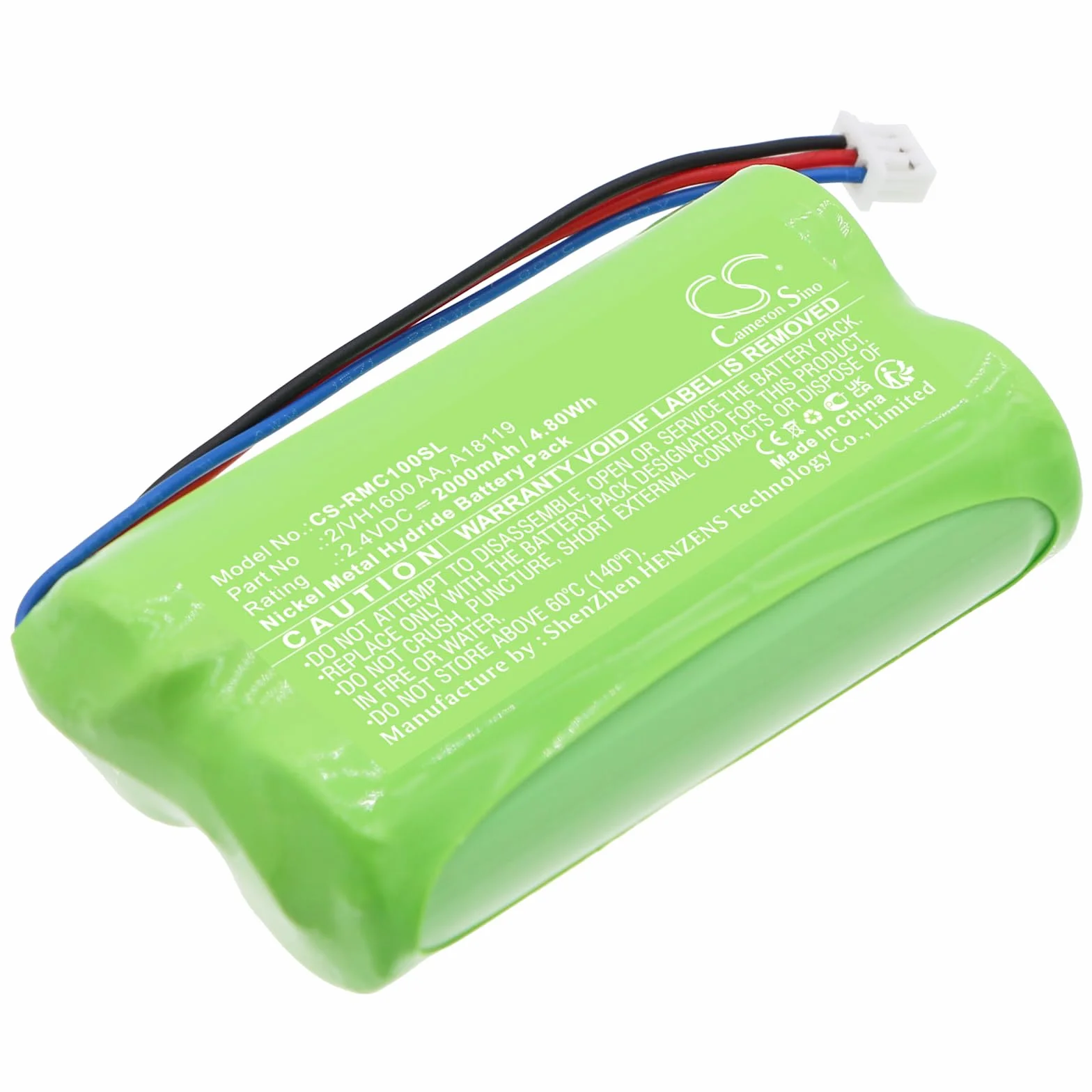 TECHTEK Batteria 2000mAh do Raymarine Smart Controller Wireless Autopilot Remote