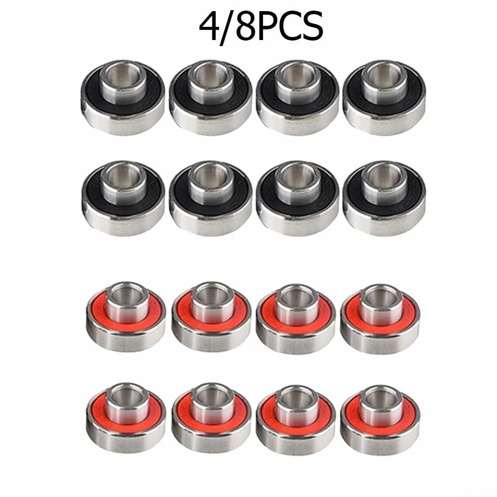 Cuscinetti ABEC-11 acciaio silenzioso 608-2RS per skateboard scooter macchinari industriali confezione da 4 pezzi