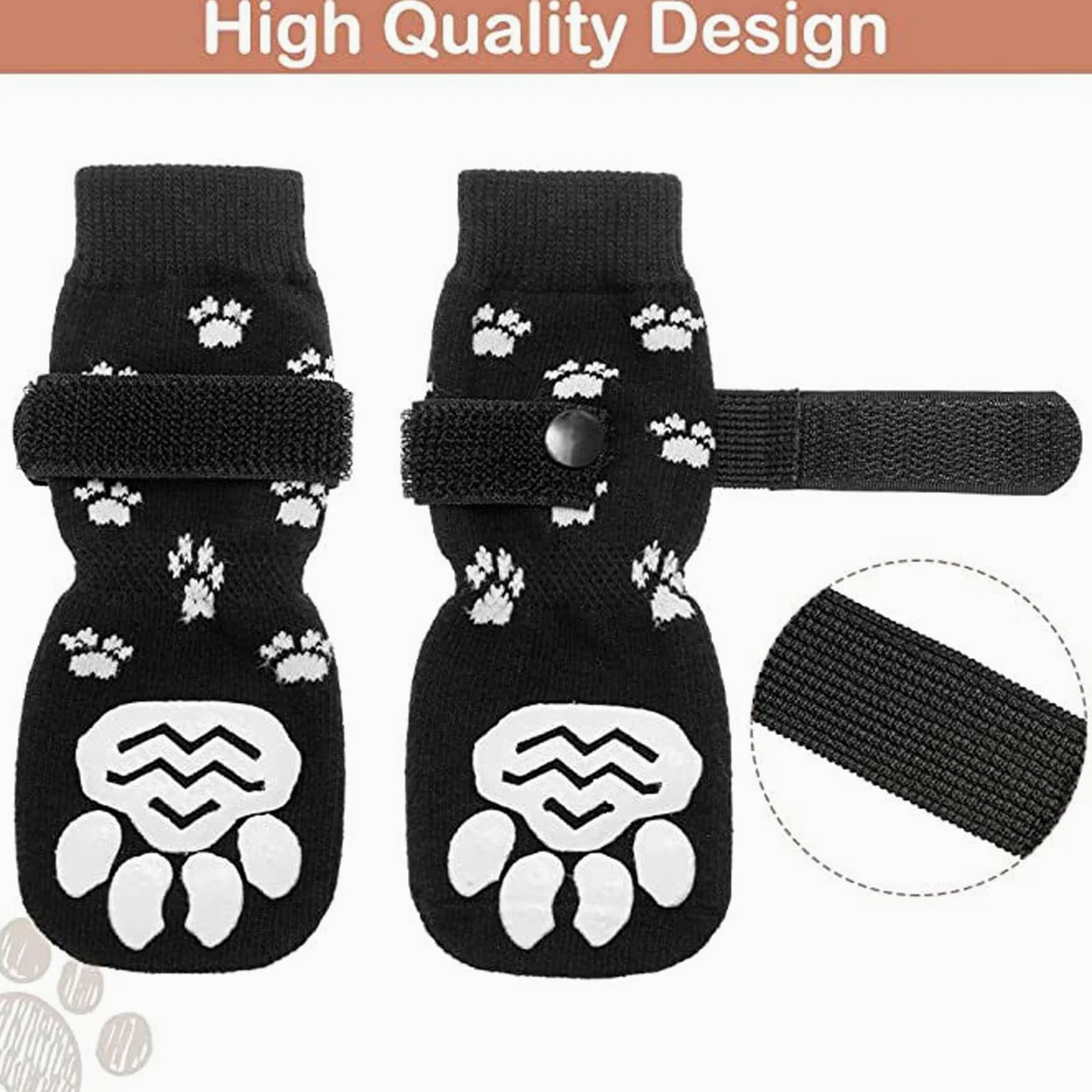 Stivali per Cani Traspiranti - Scarpe Impermeabili per Cani, Calzini Antiscivolo Proteggi Zampe, Scarpe per Animali da Esterno Stivali per Cani per Cani di Taglia Piccola, Media E Grande,M