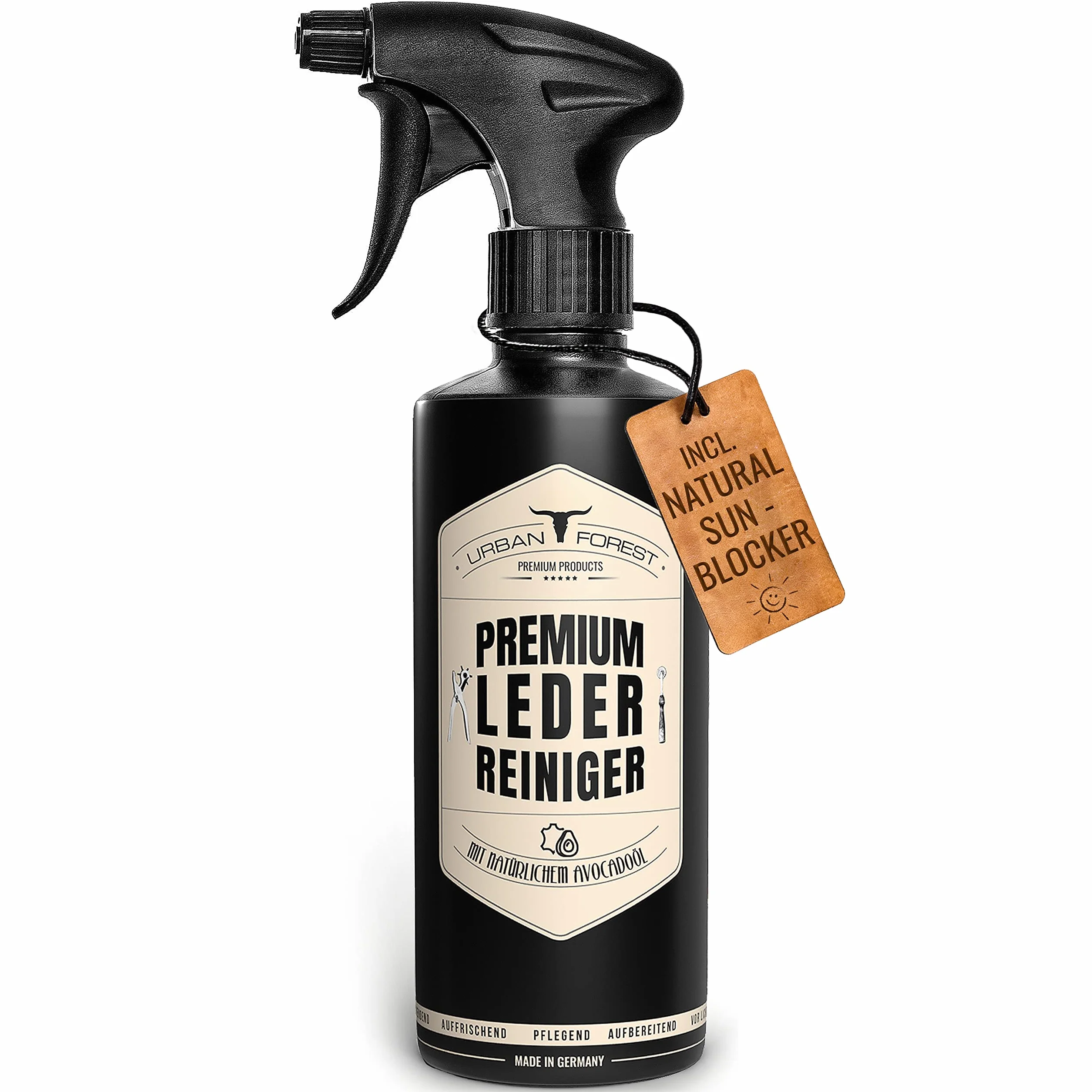 Detergente Pelle per la Pulizia della Pelle | Purificatori e Detergente Pelle Auto | Cura della Pelle per mobili Auto Moto Borse in Pelle Divano Scarpe Sella con Olio di Avocado Dimensioni:500ml