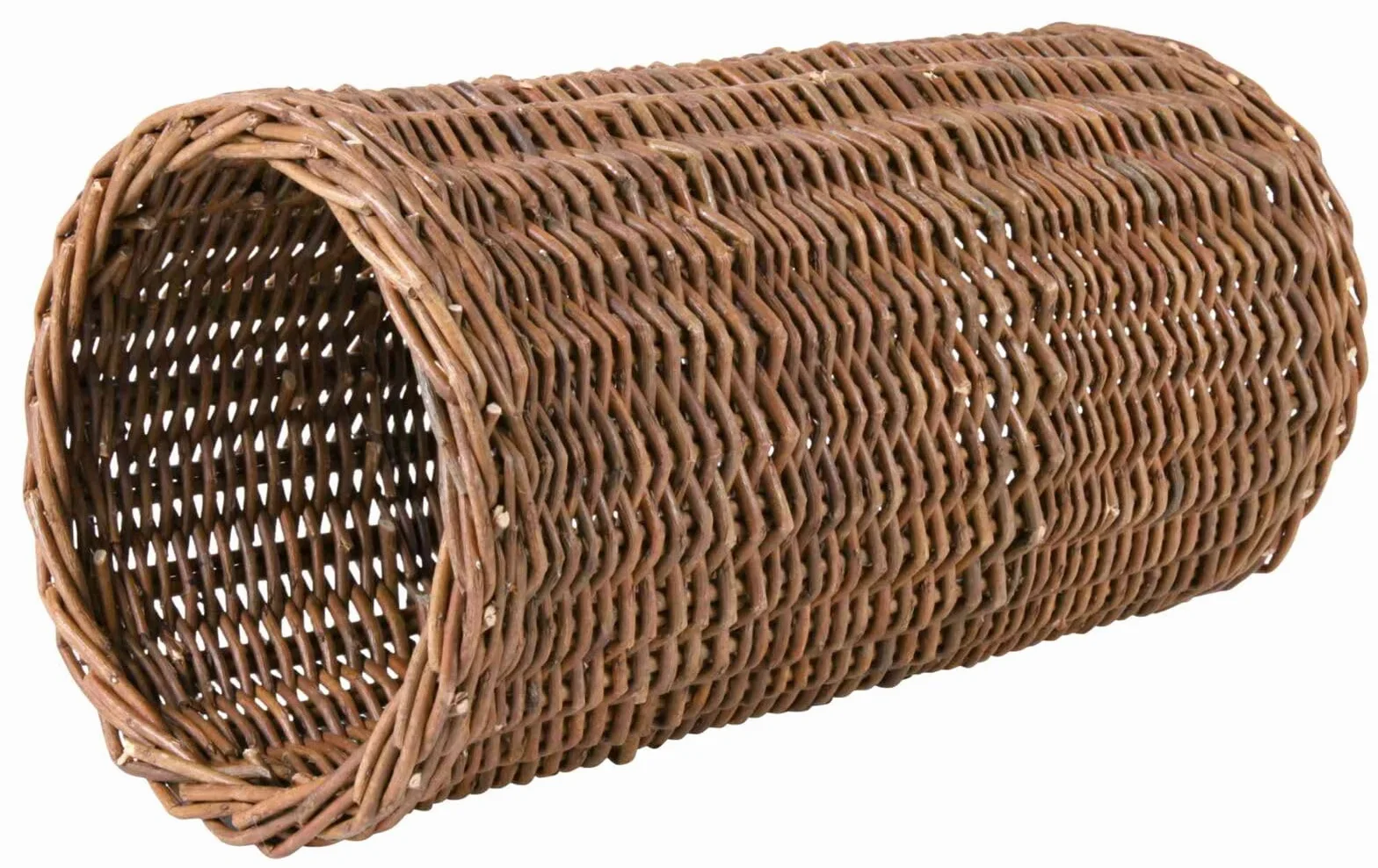 Trixie Tunnel in Vimini per Piccoli Animali – nascondiglio e Gioco in Materiali 100% Naturali – Legno Non trattato e rosicchiabile in Sicurezza – ø 20 × 38 cm
