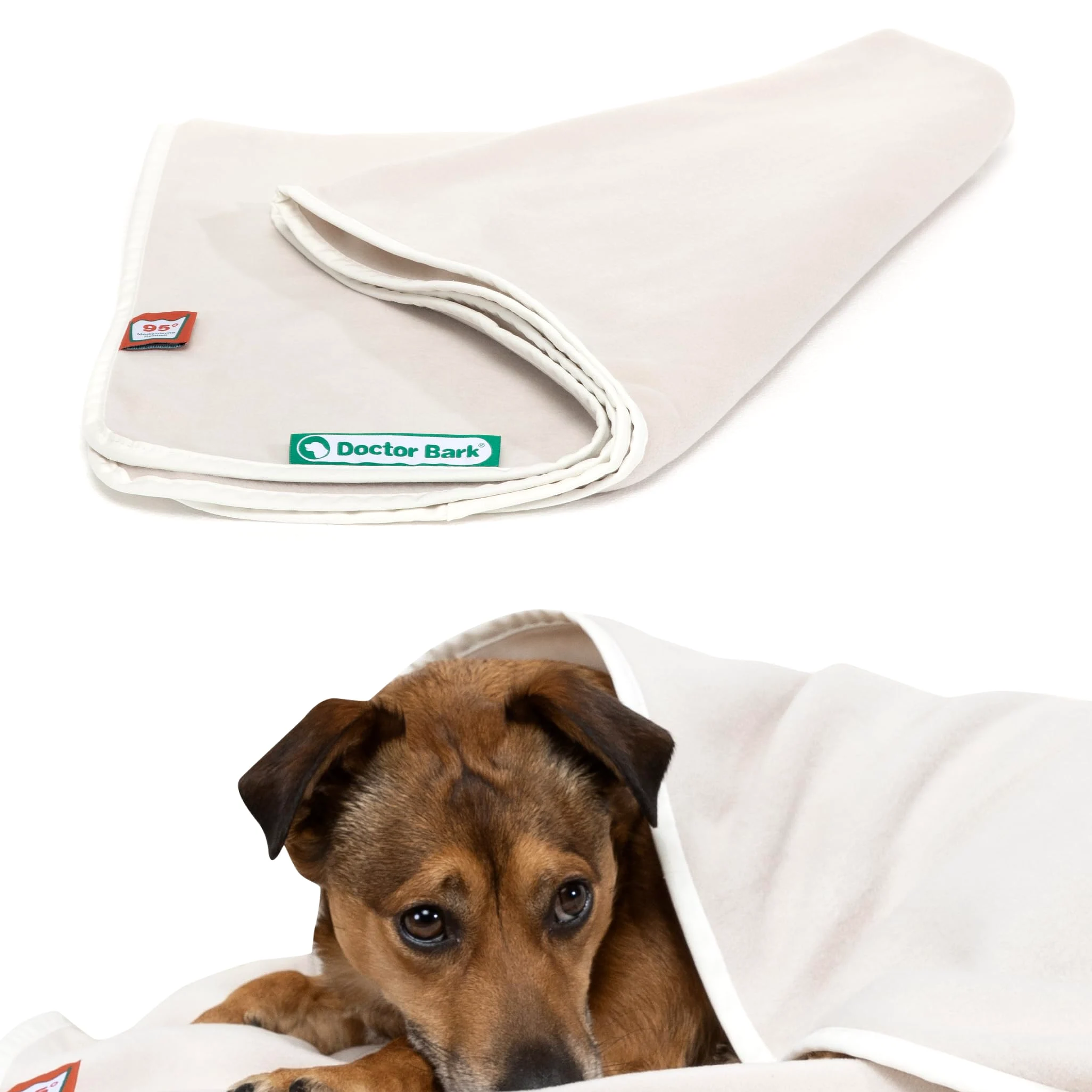 Doctor Bark Morbida coperta per cani lavabile fino a 95°C, morbida coperta in pile igienica, per divano e cuccia, morbida coperta per animali domestici – Made in Germany (lunghezza – 120 x 90 cm)