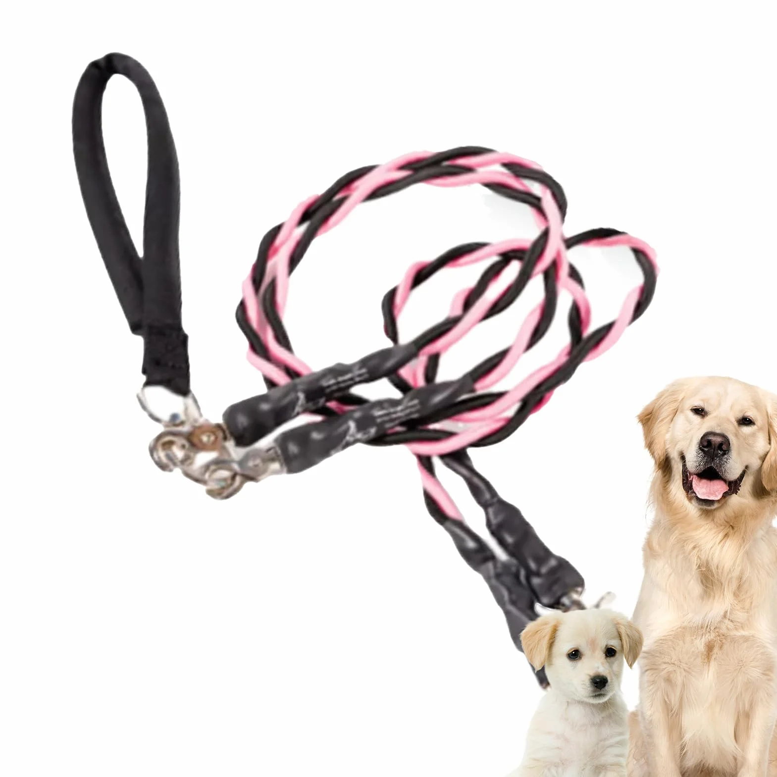 Corde per Cani - Guinzaglio Doppio per Passeggiate con Animali Domestici | Accessori per Animali Domestici Resistente Durevole Comodo per Spiaggia Addestramento Sicurezza Migliorata