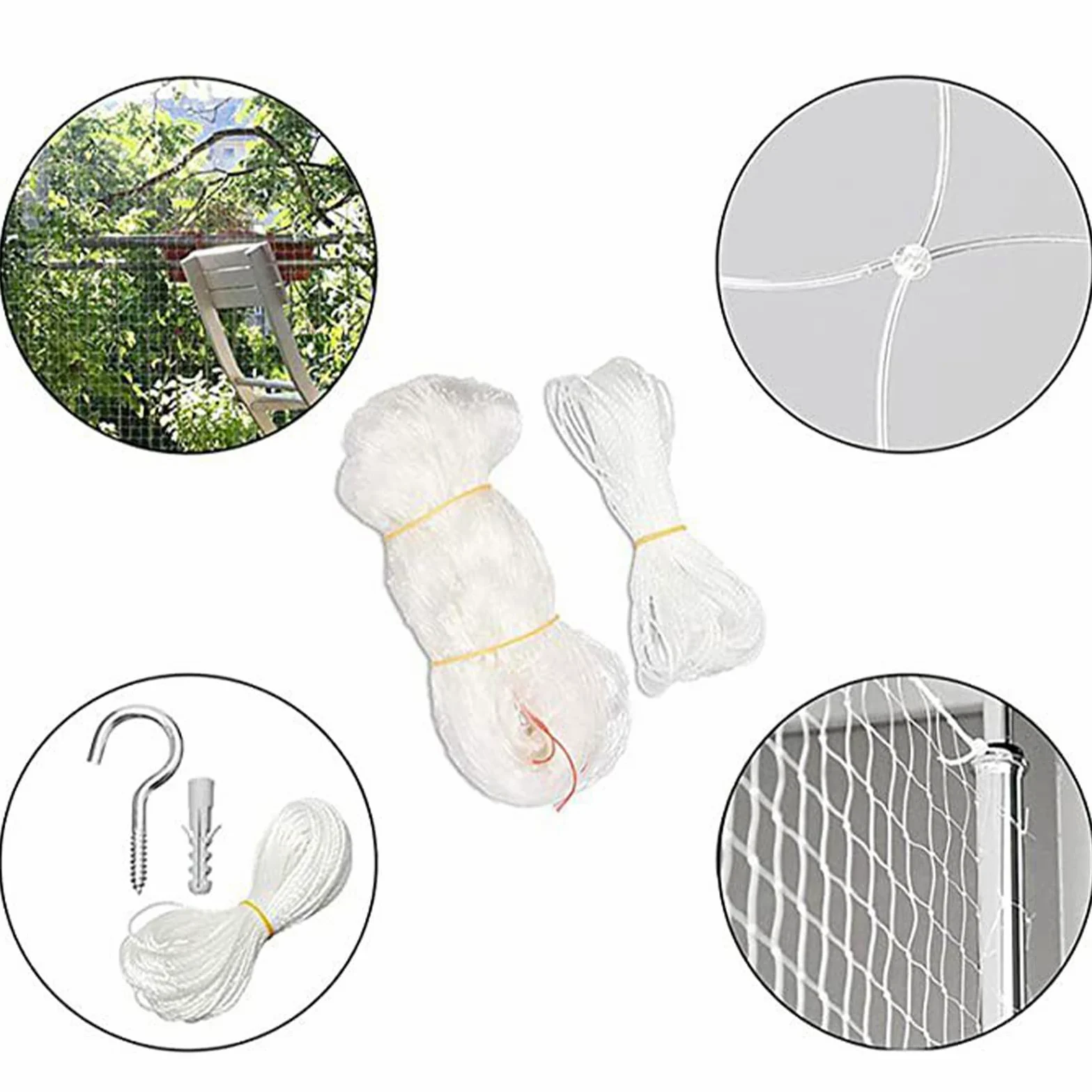 NETTINA DI BALCONO per animali domestici, balcone da rete per gatti | Rete per la per animali domestici per balcone, scale, porta,
