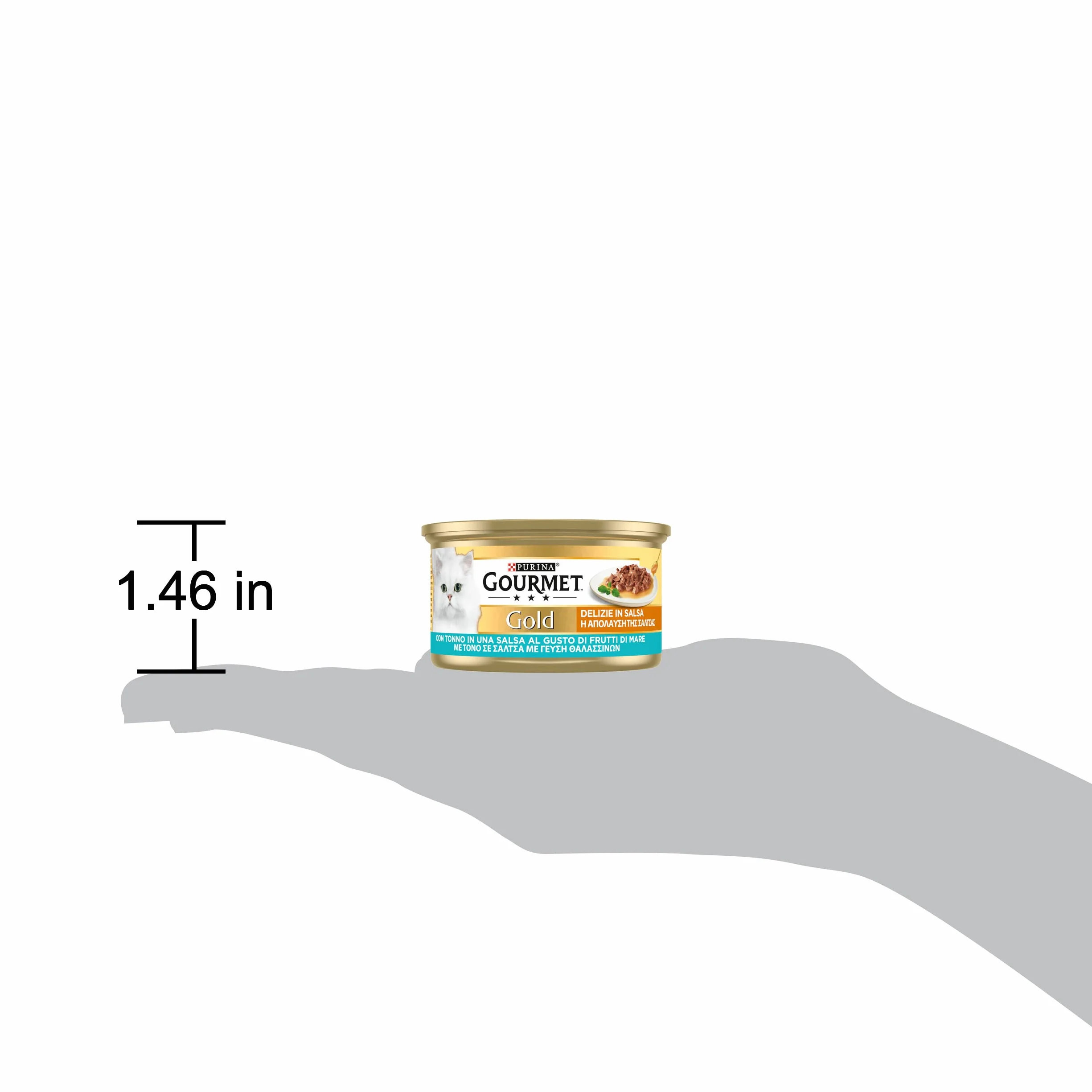GOURMET Gold Delizie in Salsa Cibo Umido per Gatti Adulti Filettini con Tonno 24 Lattine da 85g