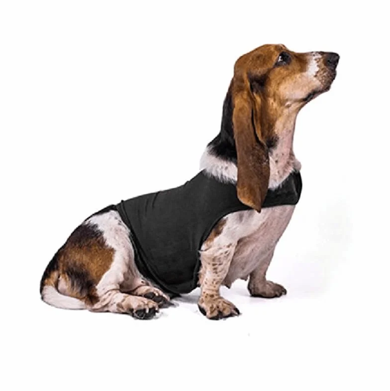 Cappotto Anti-Ansia per Cani Giacca Leggero Avvolgente Calmante Comfort Grigio M