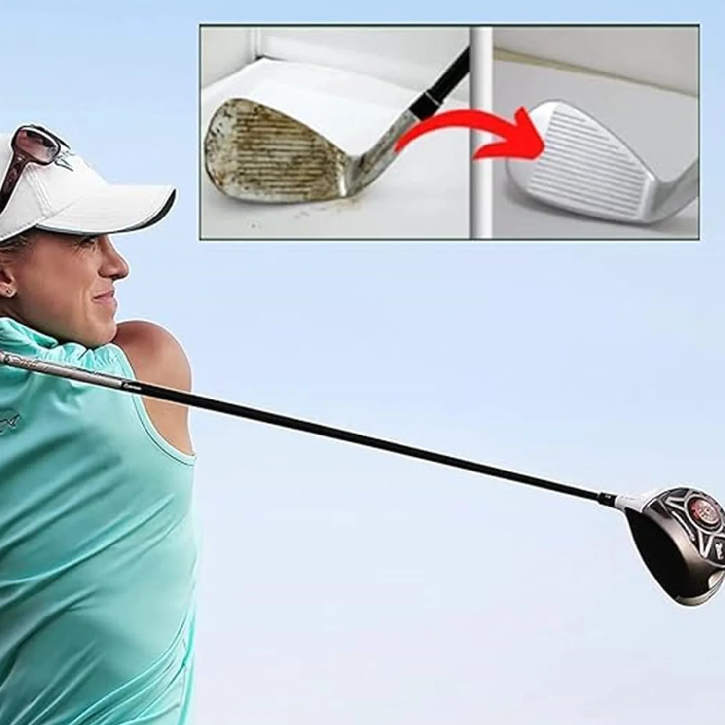 Rimozione Istantanea Graffi Club Golf - Pulitore con Spugna, Agente Pulizia e Riparazione