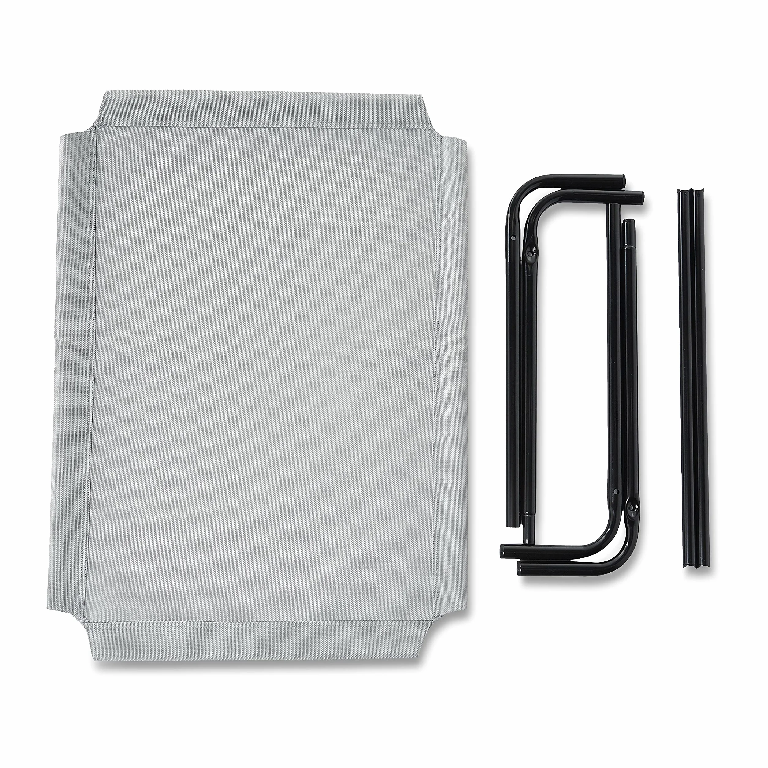 Amazon Basics per Cane Lettino rialzato rinfrescante Stoffa Grigio Misura M 110x65x19 cm